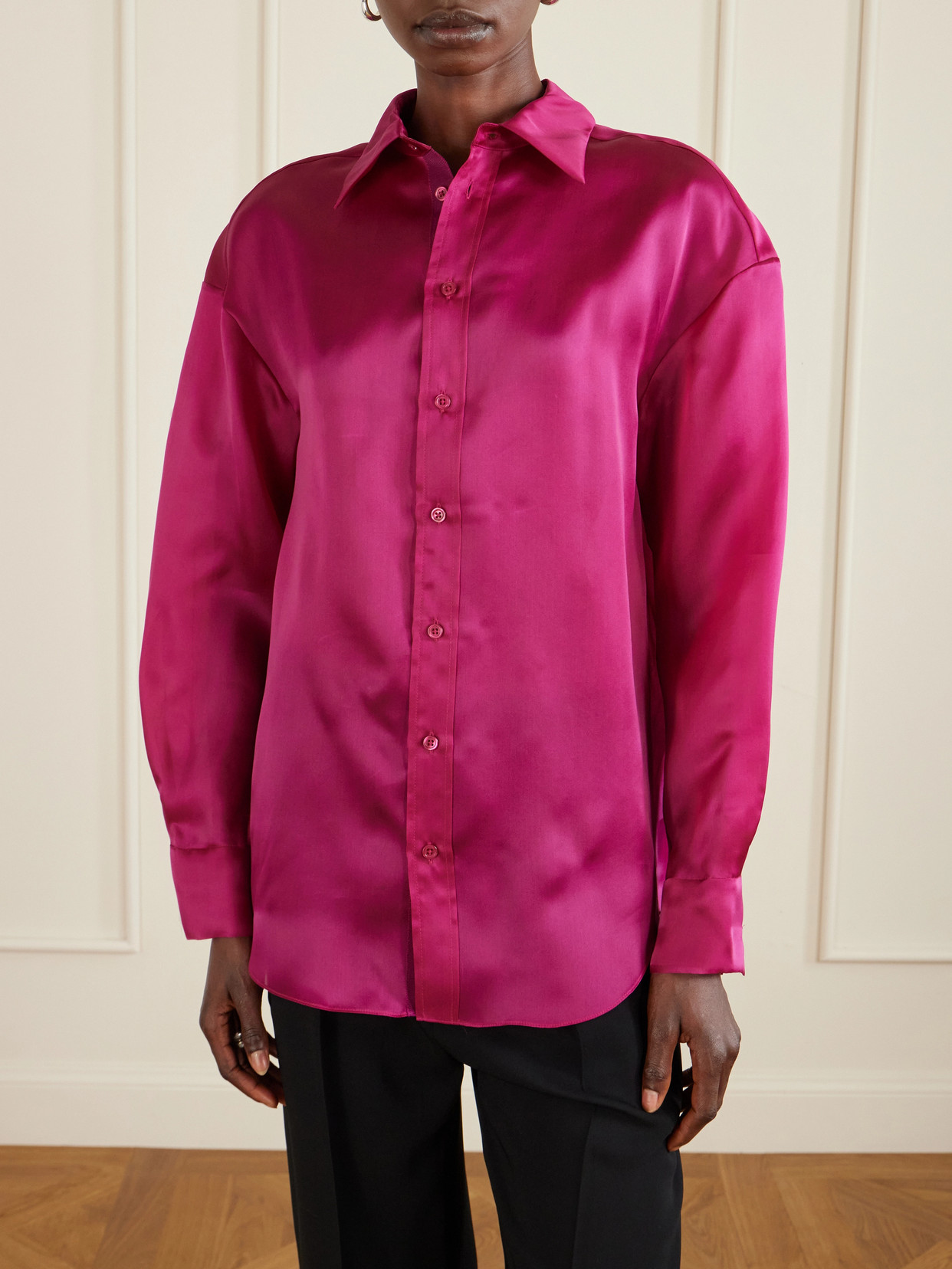Dani Silk-Organza Shirt