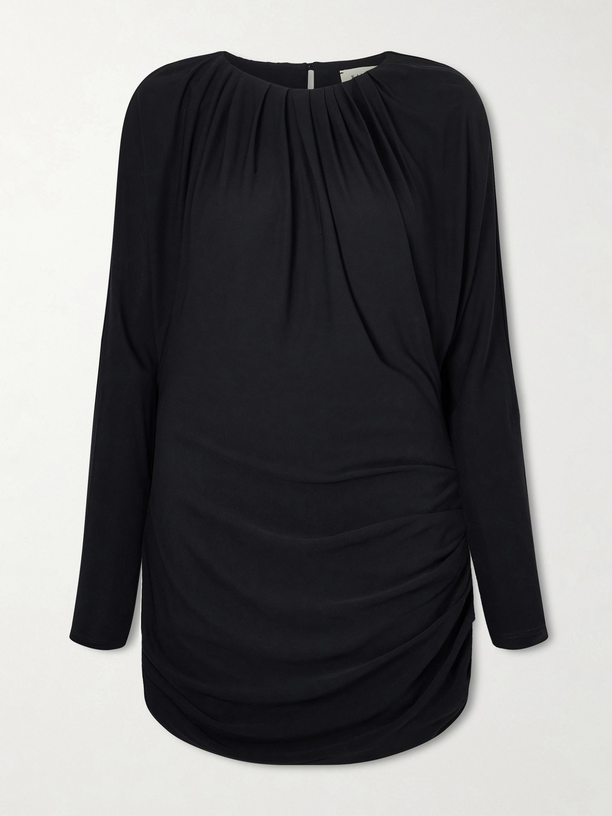 Kallmeyer Rickie Ruched Jersey Mini Dress In Black
