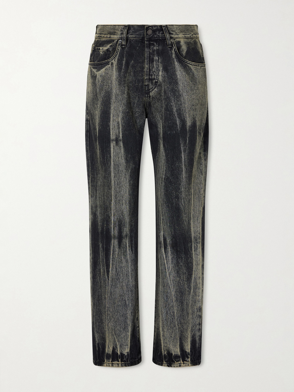 Kallmeyer Gabby Distressed High-rise Jeans In Black