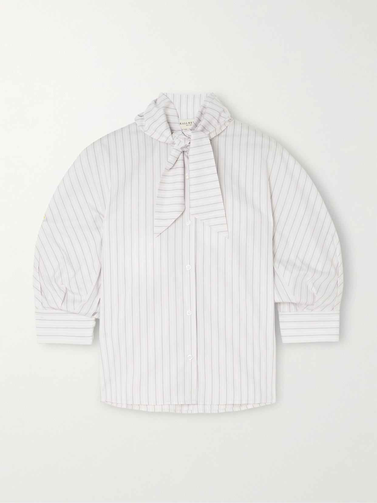 Kallmeyer Lilette Striped Cotton-poplin Shirt In White