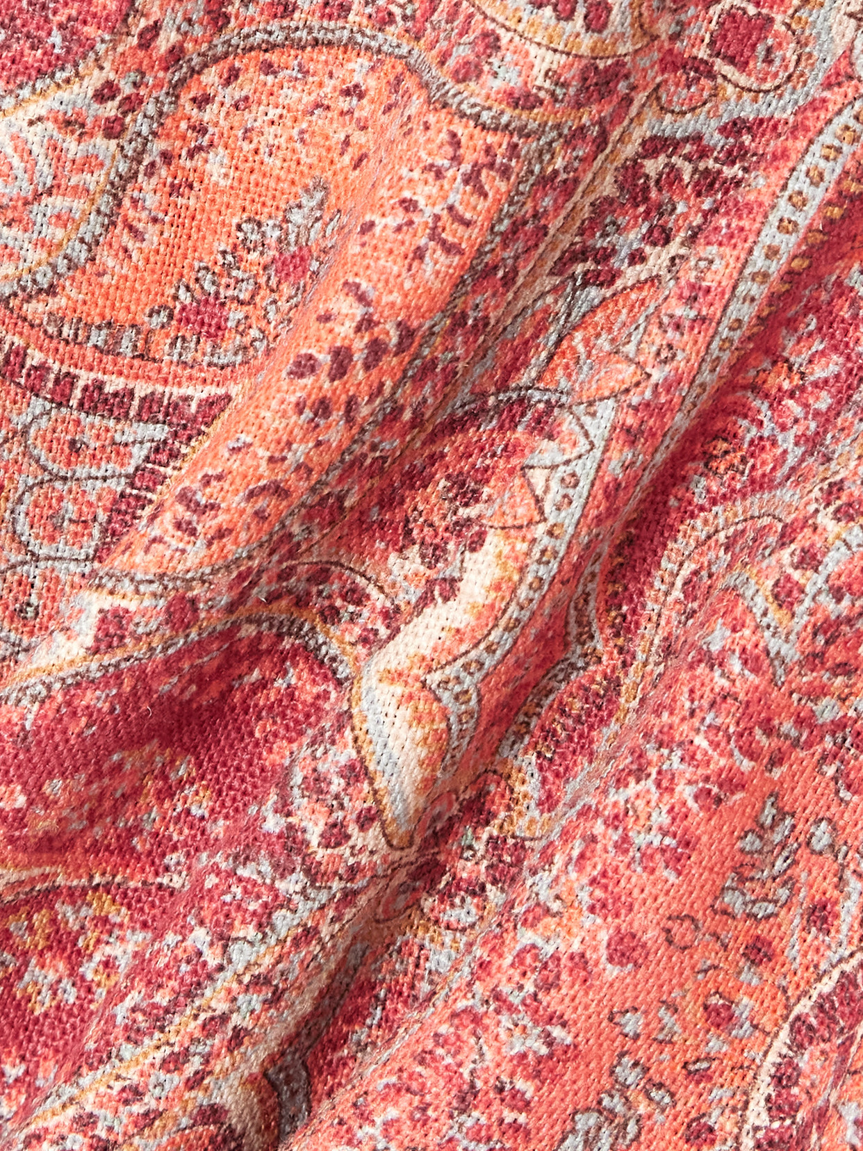 Marta Ferri Printed Linen Mini Skirt In Pink