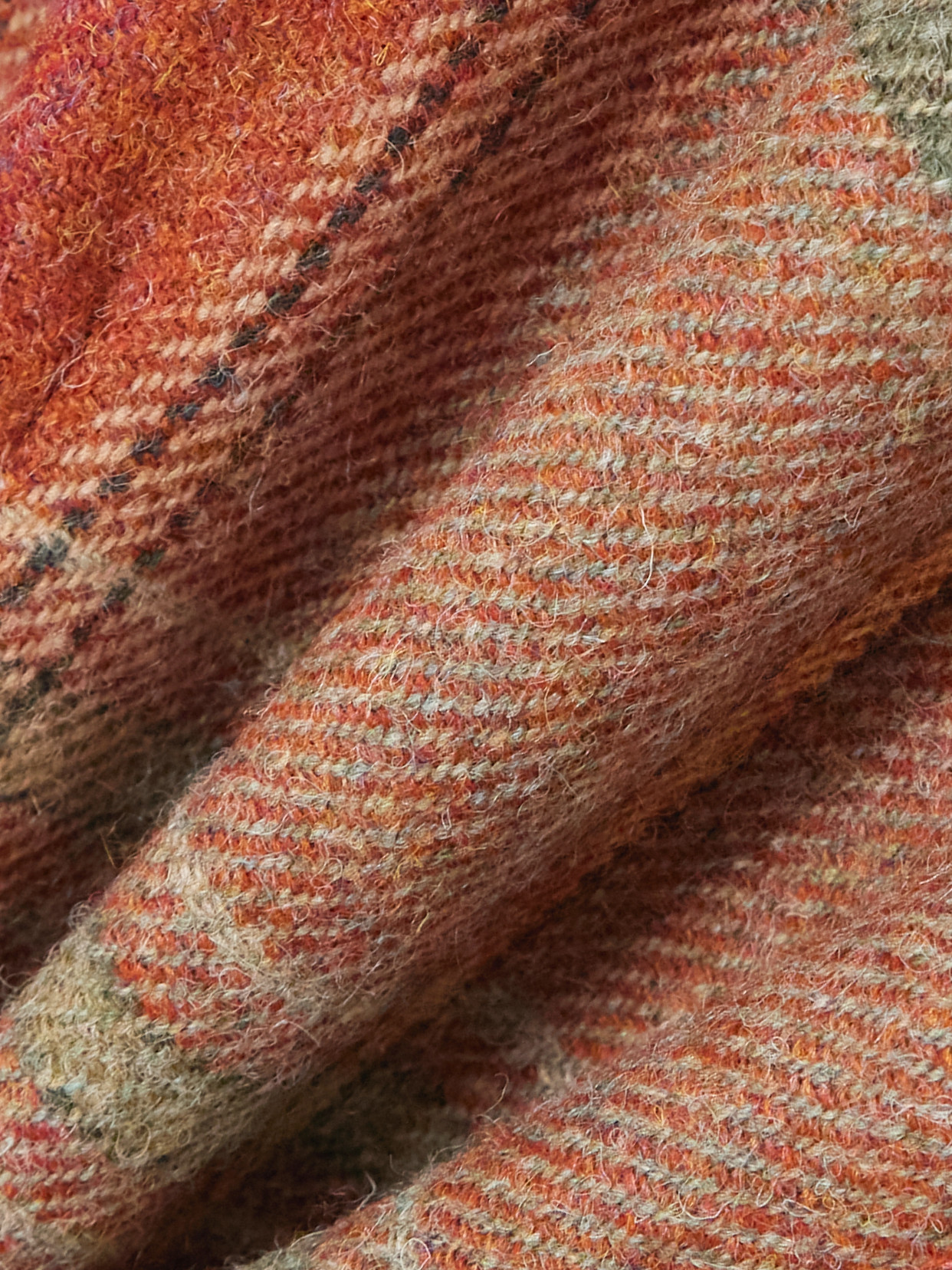 Marta Ferri Ramatuelle Checked Wool Vest In Red