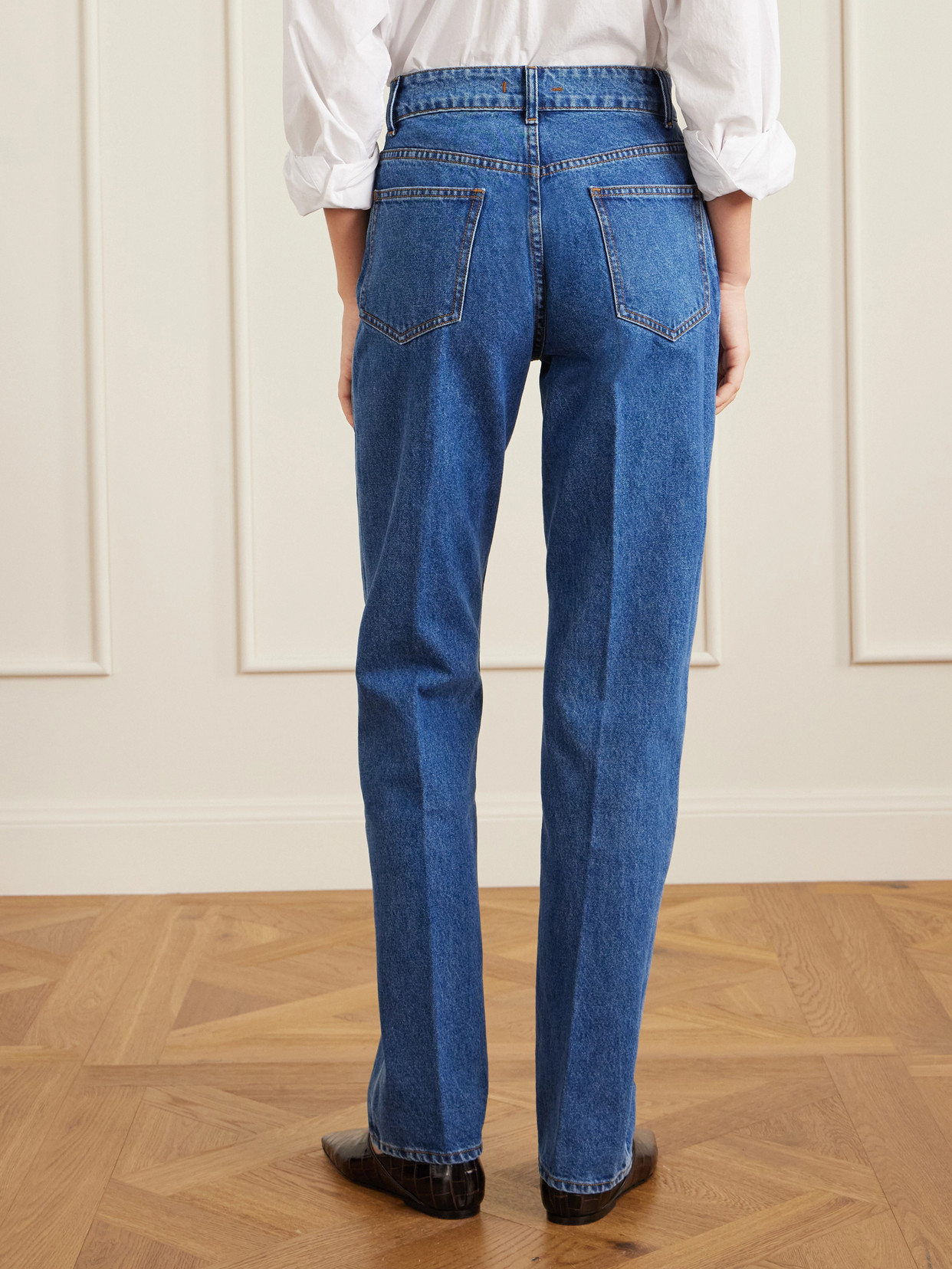 Noon High-Rise Straight-Leg Jeans