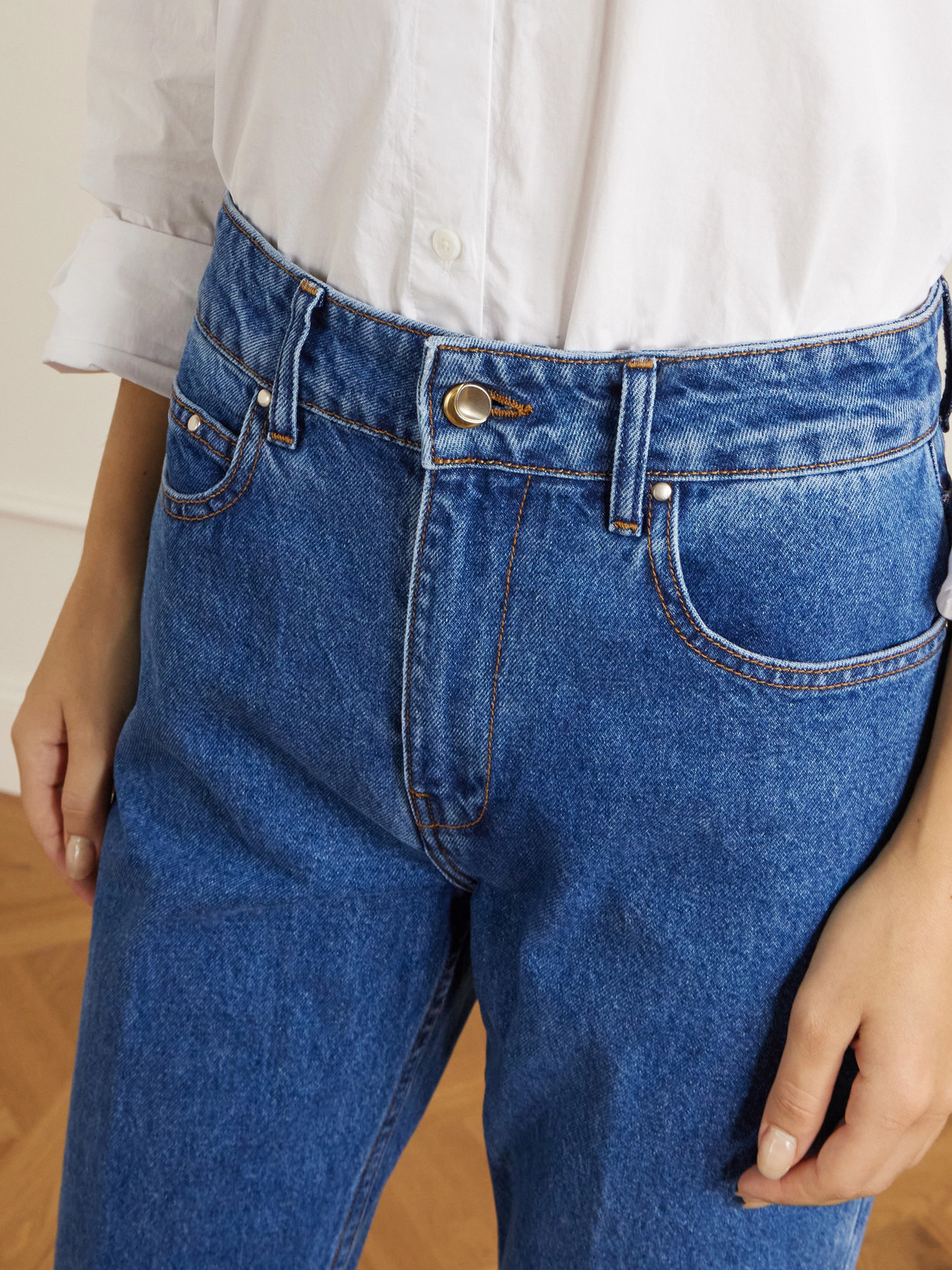 Noon High-Rise Straight-Leg Jeans