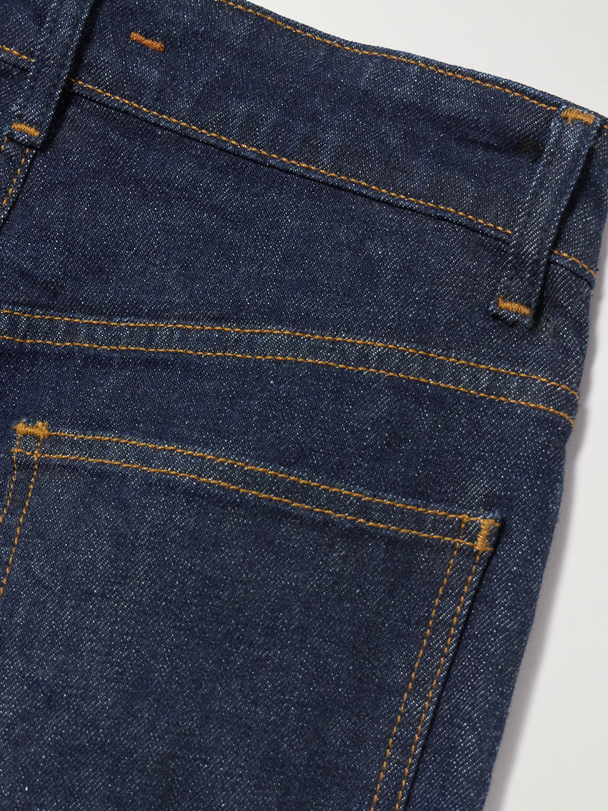 Ossou Flex Stretch High-rise Straight-leg Jeans In Blue