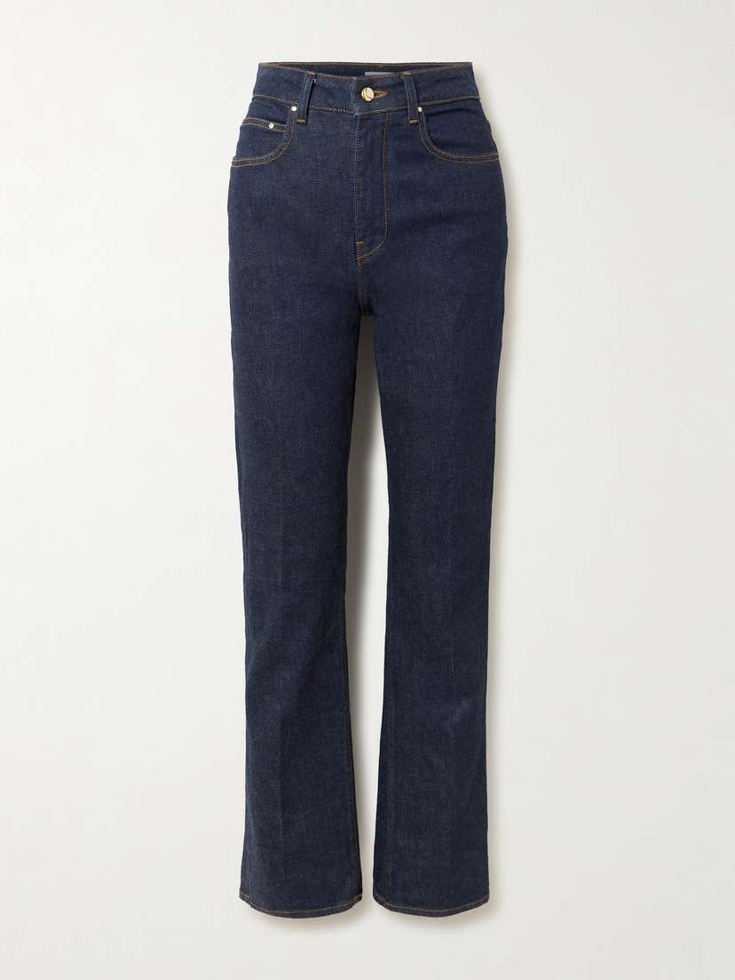 OSSOU Flex Stretch High-rise Straight-leg Jeans