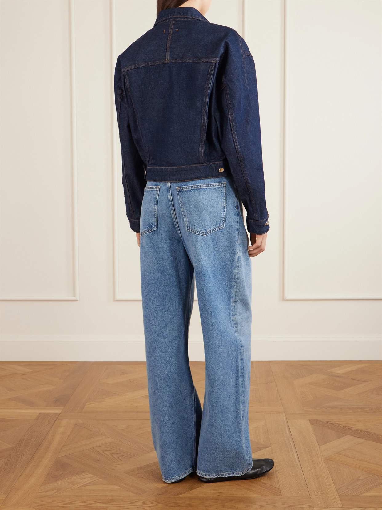 Ossou Sway Denim Jacket In Blue