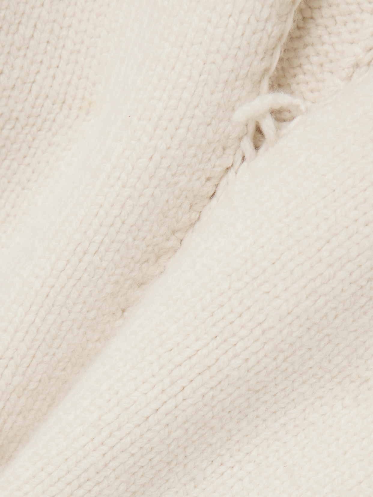 Ossou Wader Cotton Sweater In White