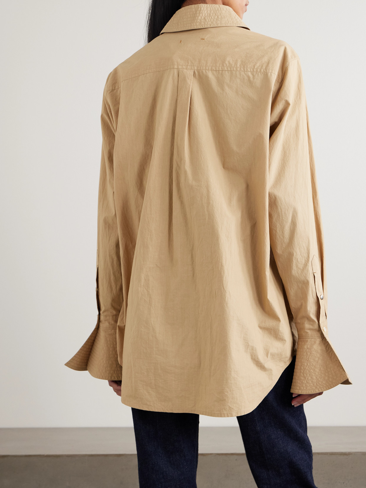 Haze Oversized Cotton-Poplin Shirt