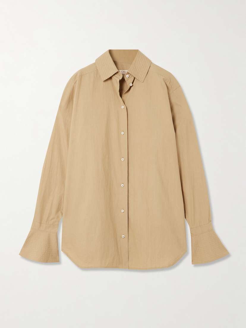 OSSOU Haze Oversized Cotton-poplin Shirt