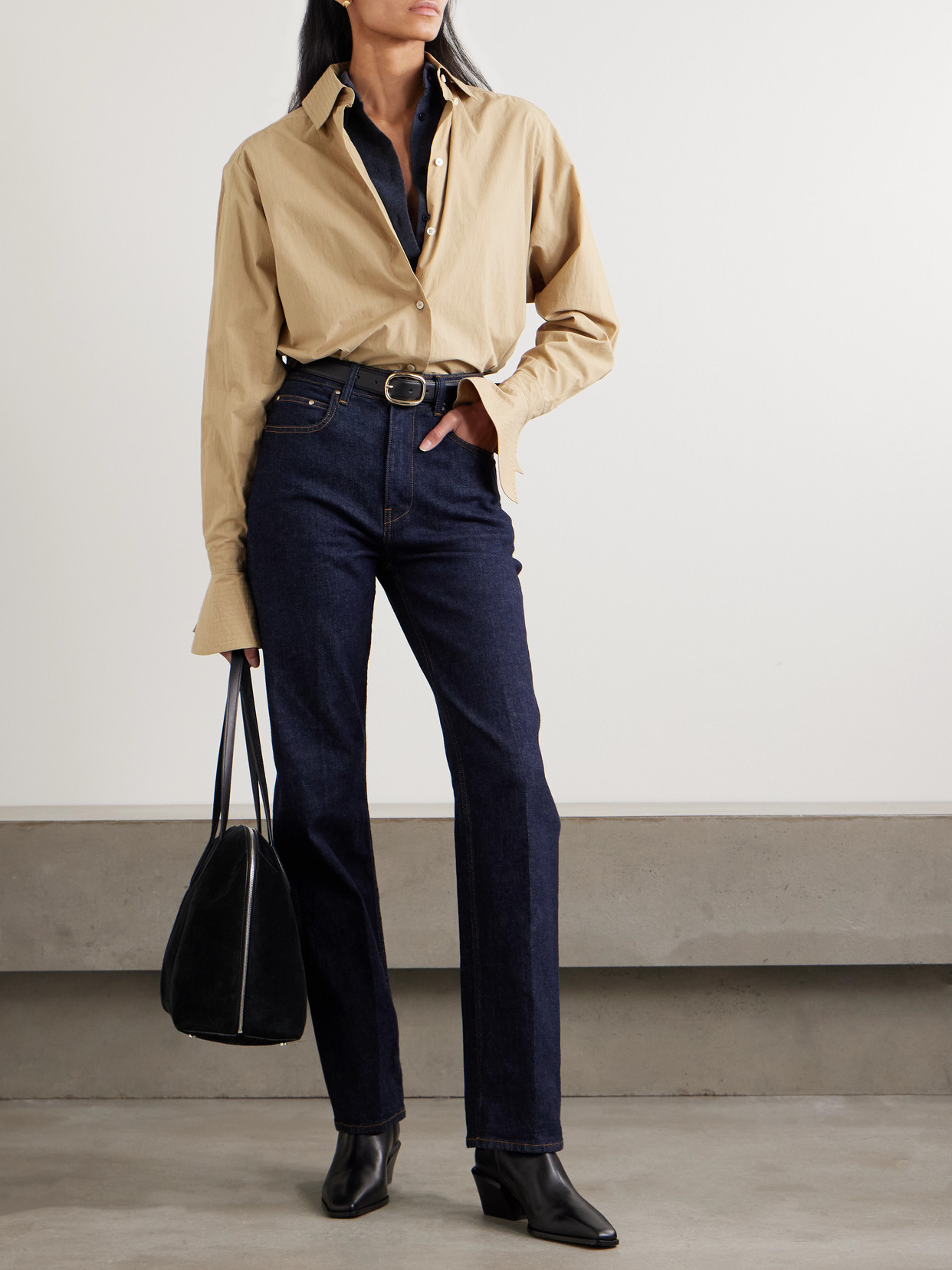 Haze Oversized Cotton-Poplin Shirt