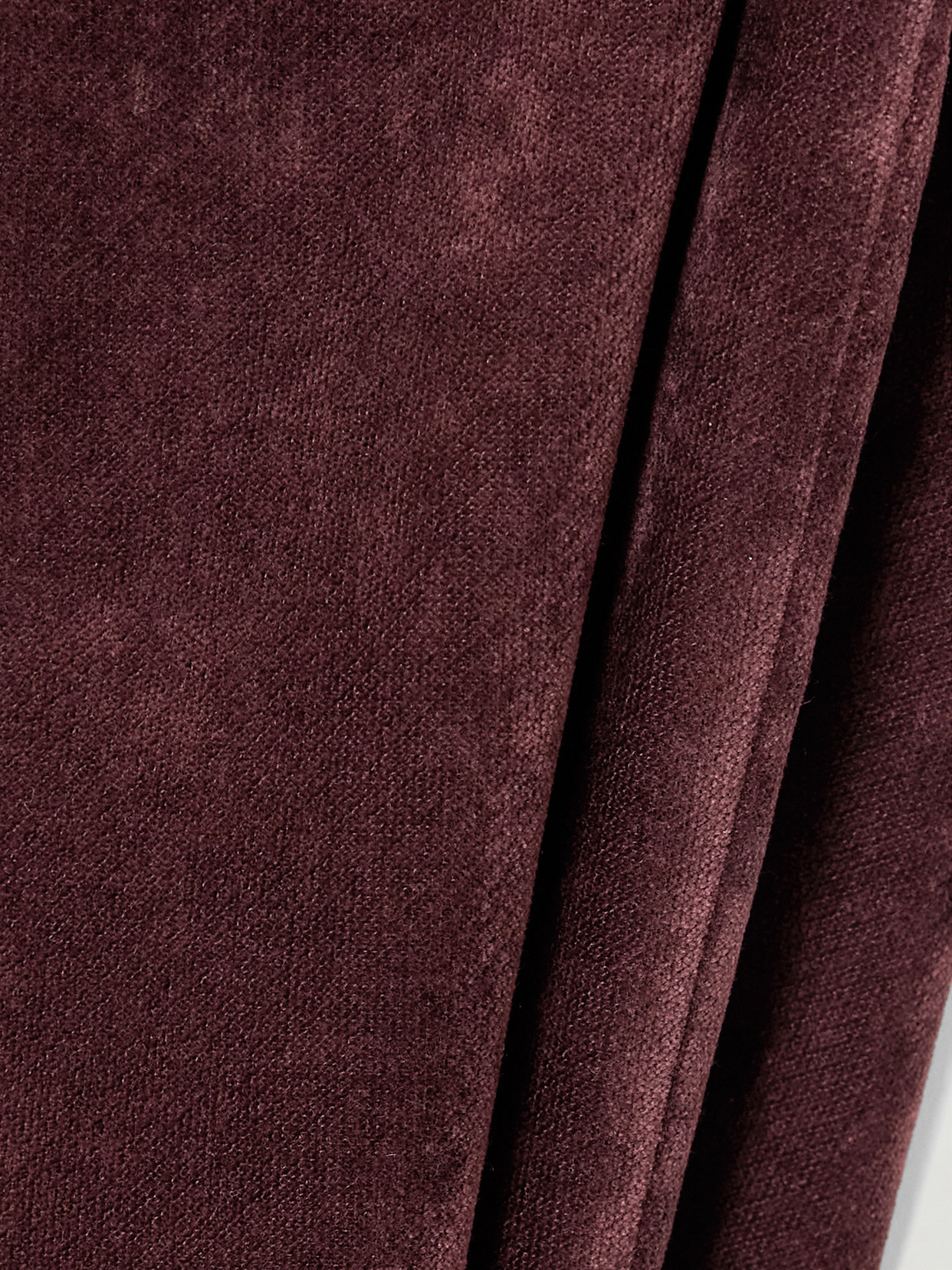 Shushu-tong Crushed-velvet Mini Skirt In Burgundy