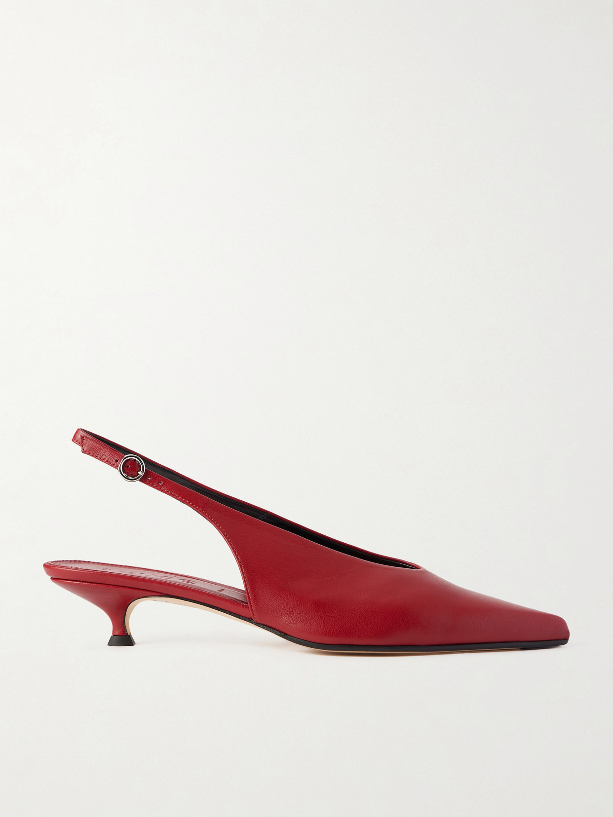 Aeyde Camila Leather Slingback Pumps In Red