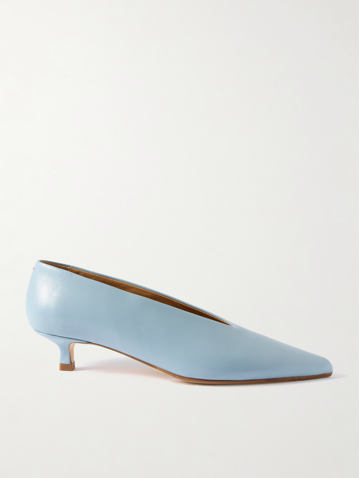 Aeyde Clara Leather Pumps In Blue