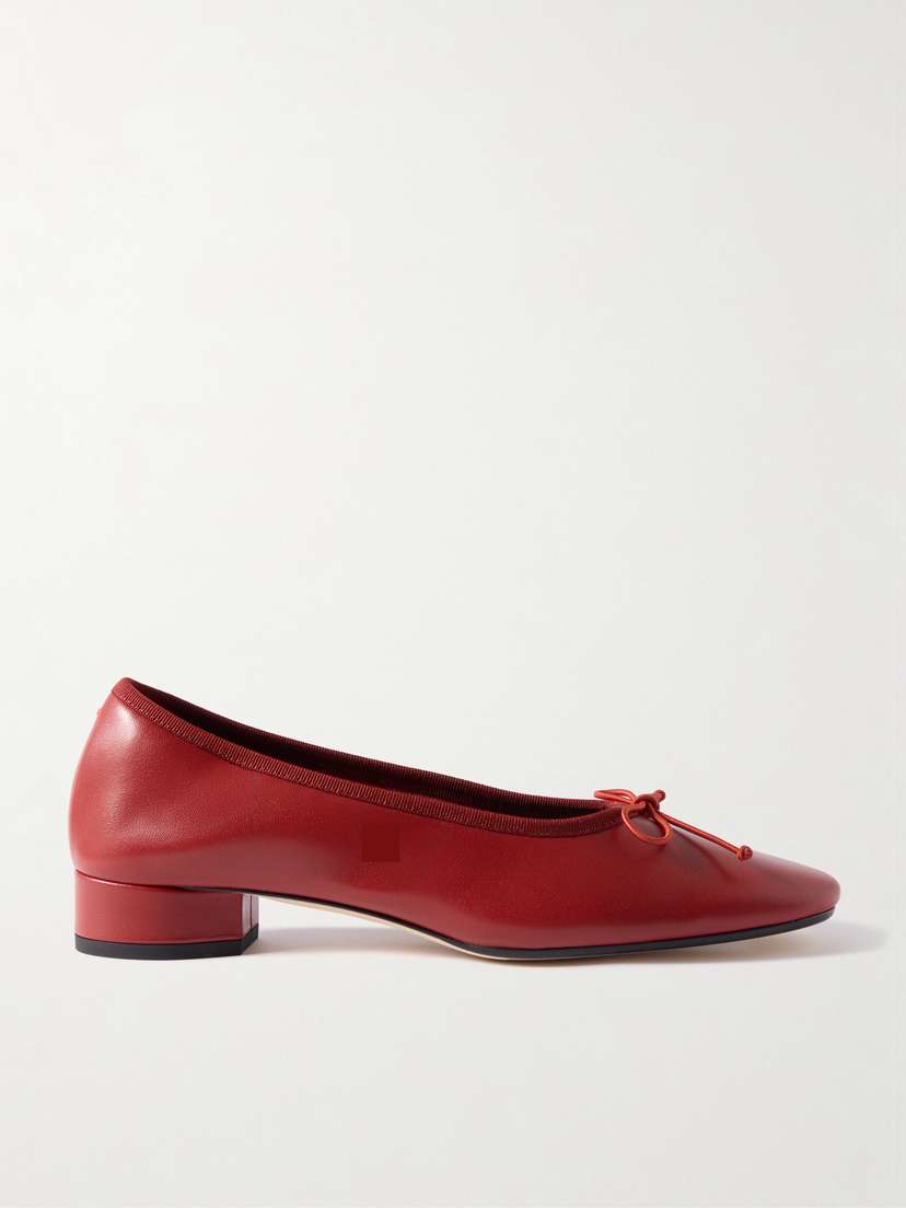 aeyde Onda Bow-detailed Leather Pumps