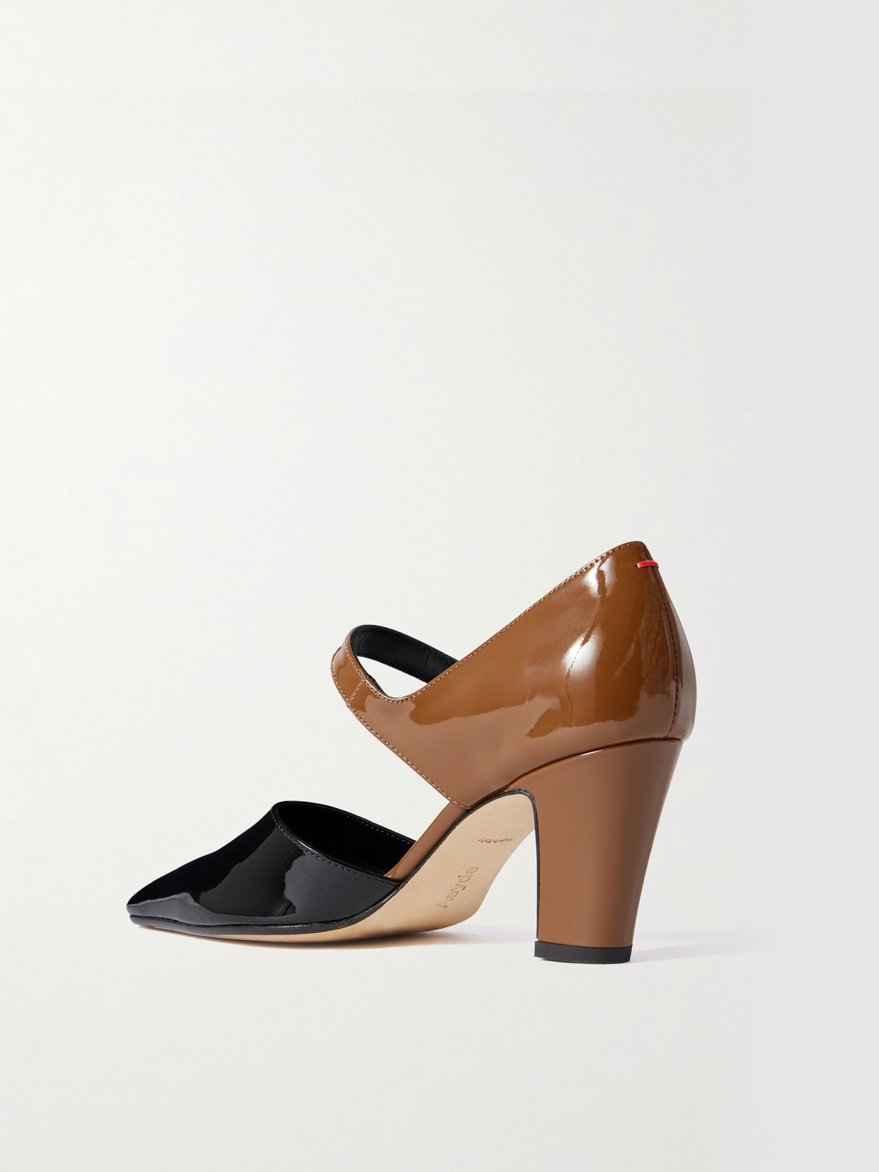 Isidora Two-Tone Patent-Leather Mary Jane Pumps