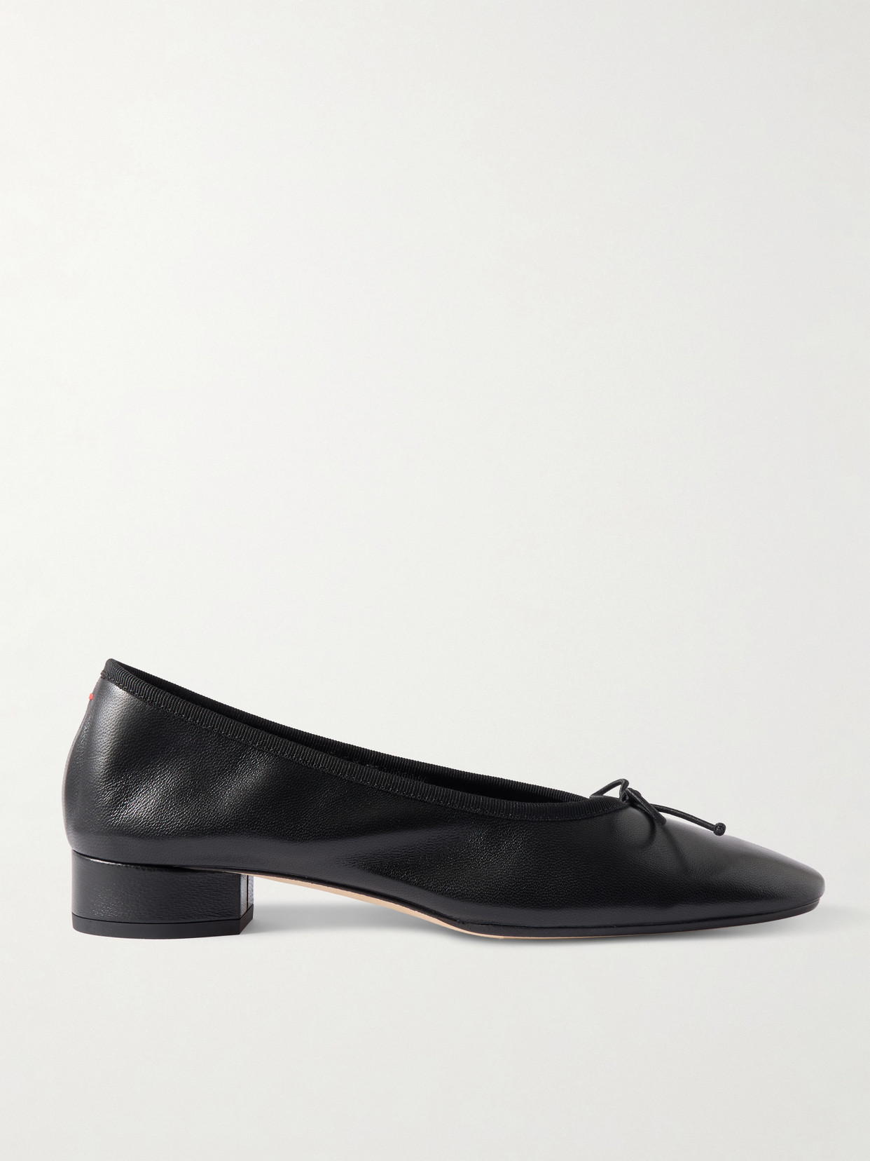 Aeyde Onda Bow-detailed Leather Pumps In Black