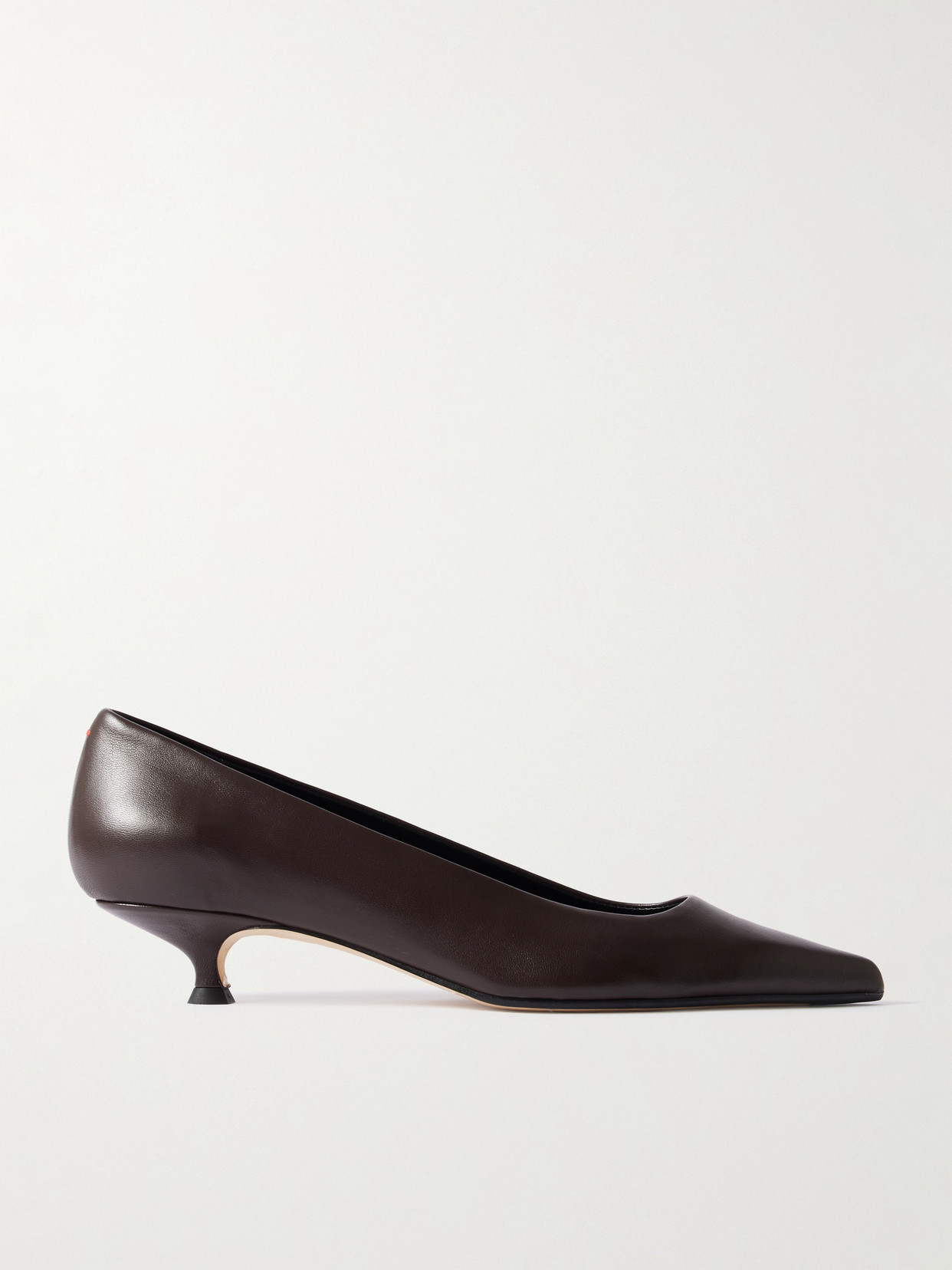 Aeyde Cari Leather Pumps In Brown