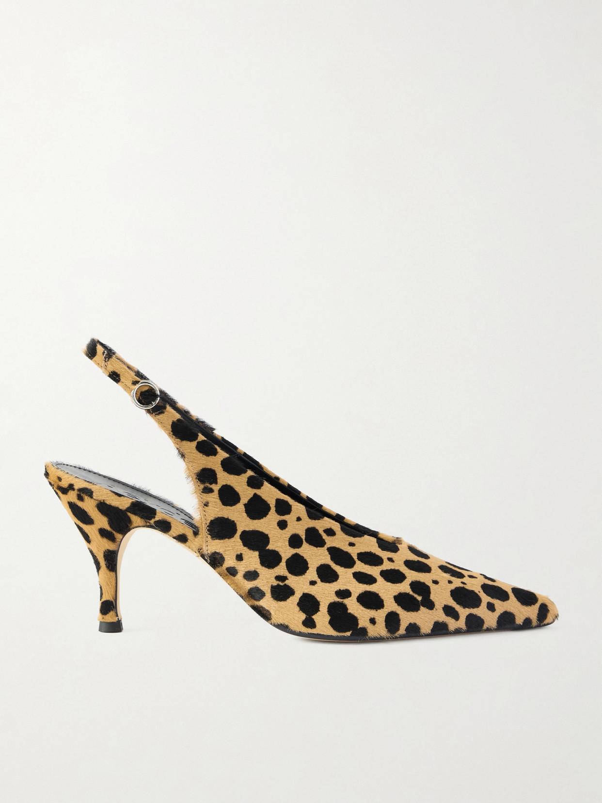 Aeyde Carla Leopard-print Calf Hair Pumps In Multi