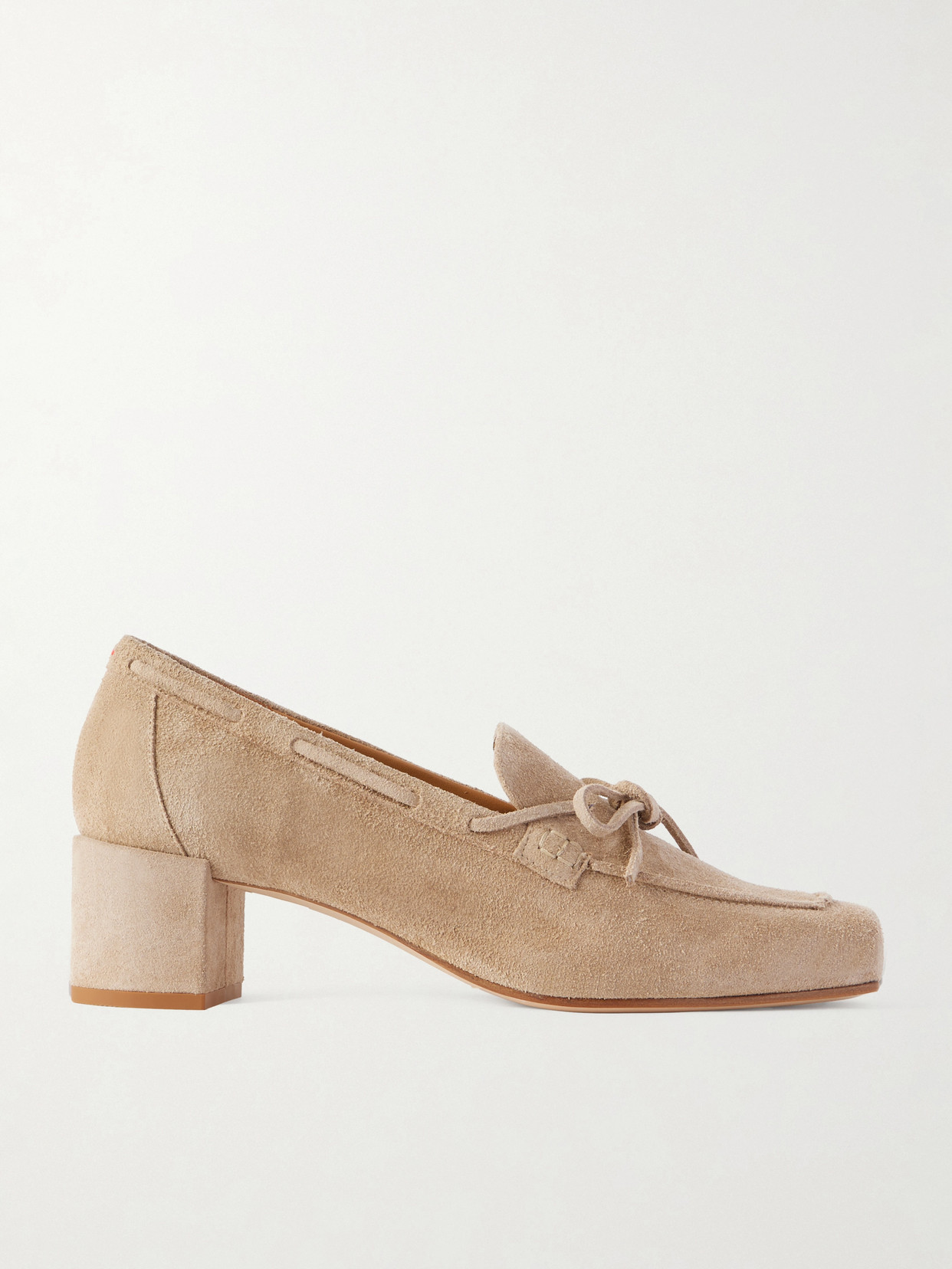 Aeyde Grenn Suede Loafers In Neutral