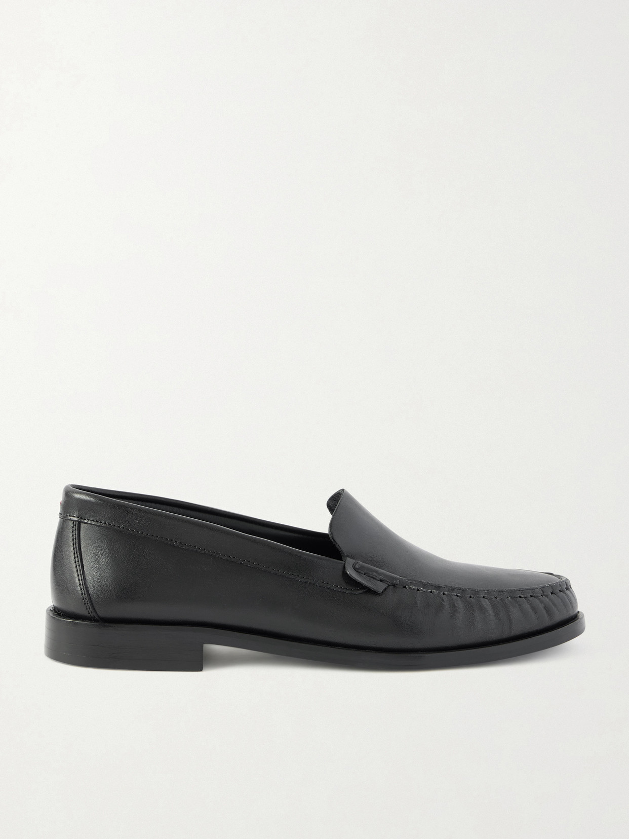 Aeyde Arthur Leather Loafers In Black