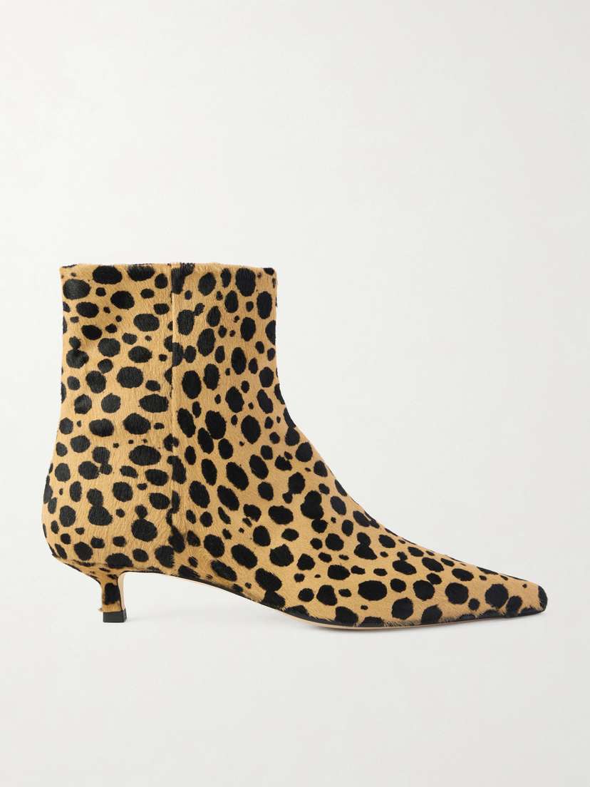 aeyde Sofie Leopard-print Calf Hair Pumps