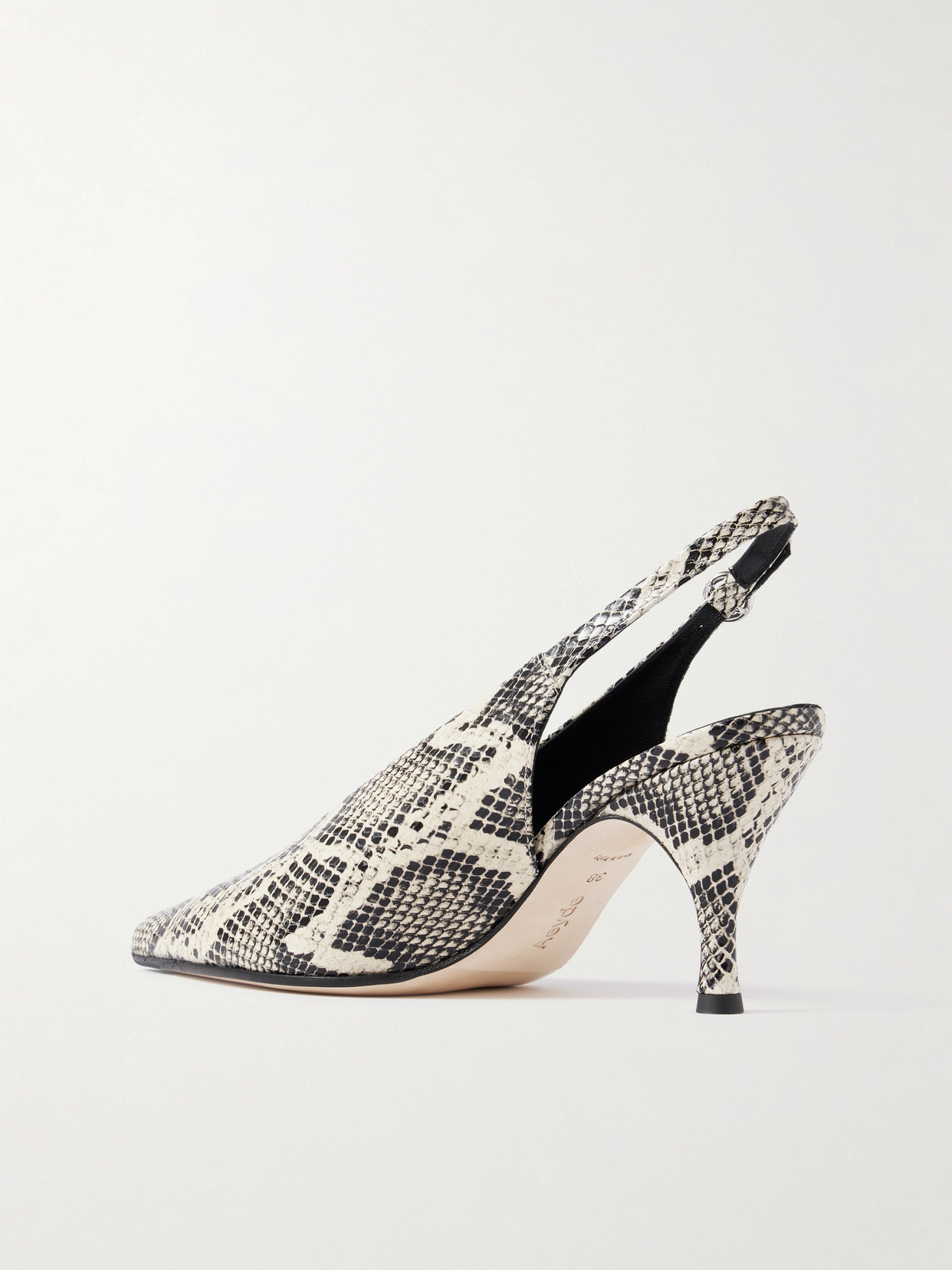 Carla Snake-Effect Slingback