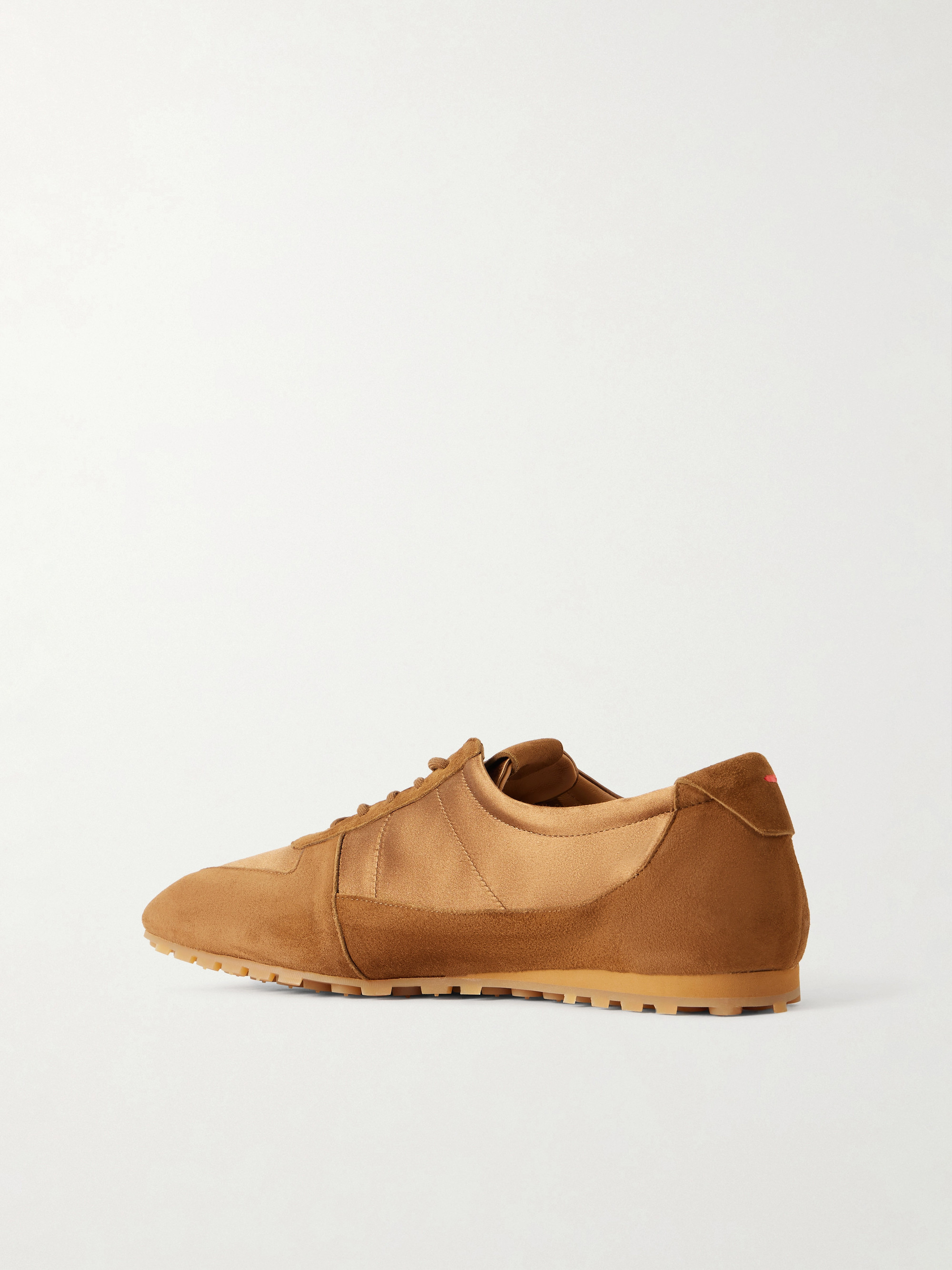 AEYDE Uma suede and satin sneakers