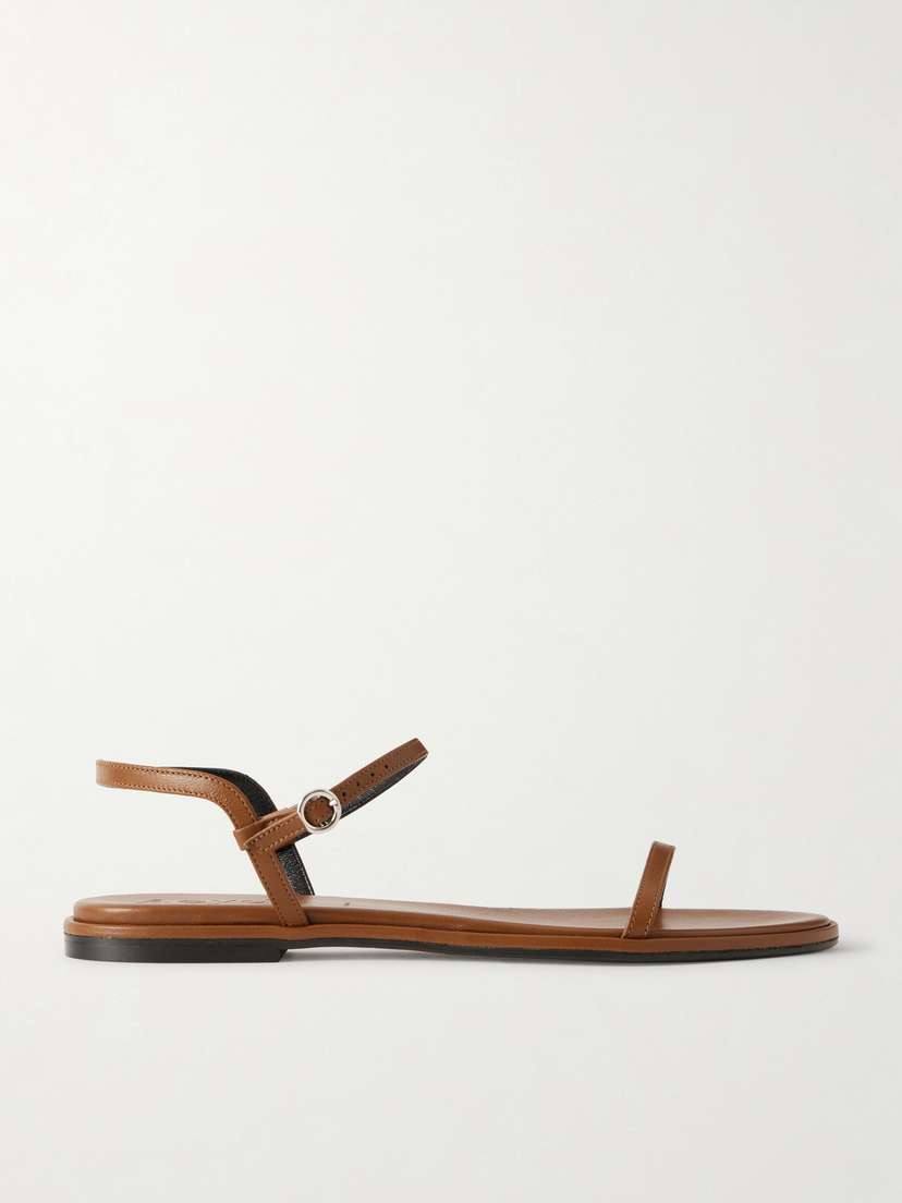 aeyde Nettie Leather Slingback Sandals