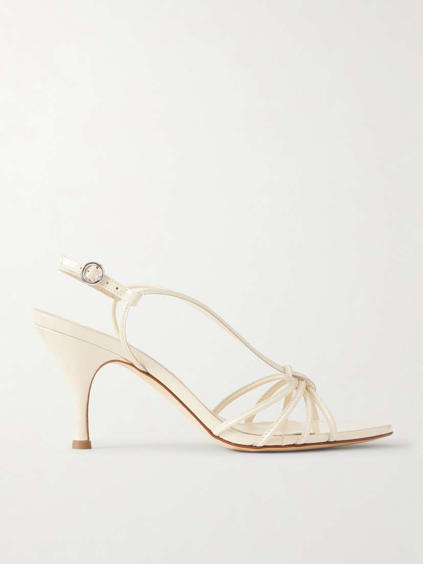 aeyde Solange Patent-leather Slingback Sandals