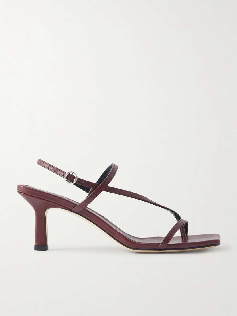 aeyde Elise Leather Slingback Sandals
