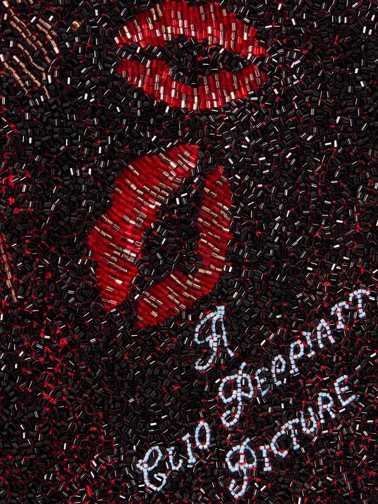 Clio Peppiatt Kitten Beaded Tulle Mini Dress In Multi