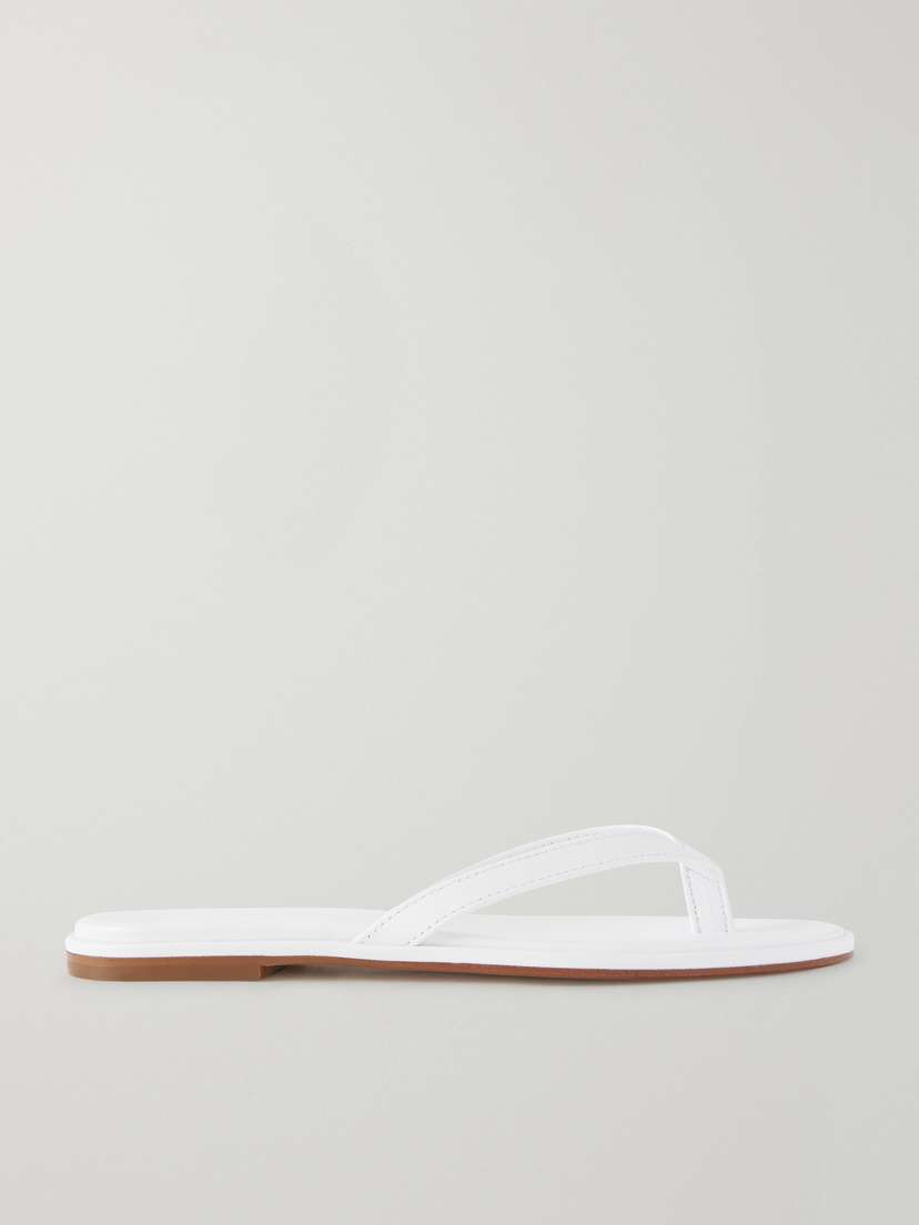 aeyde Melody Leather Flip Flops
