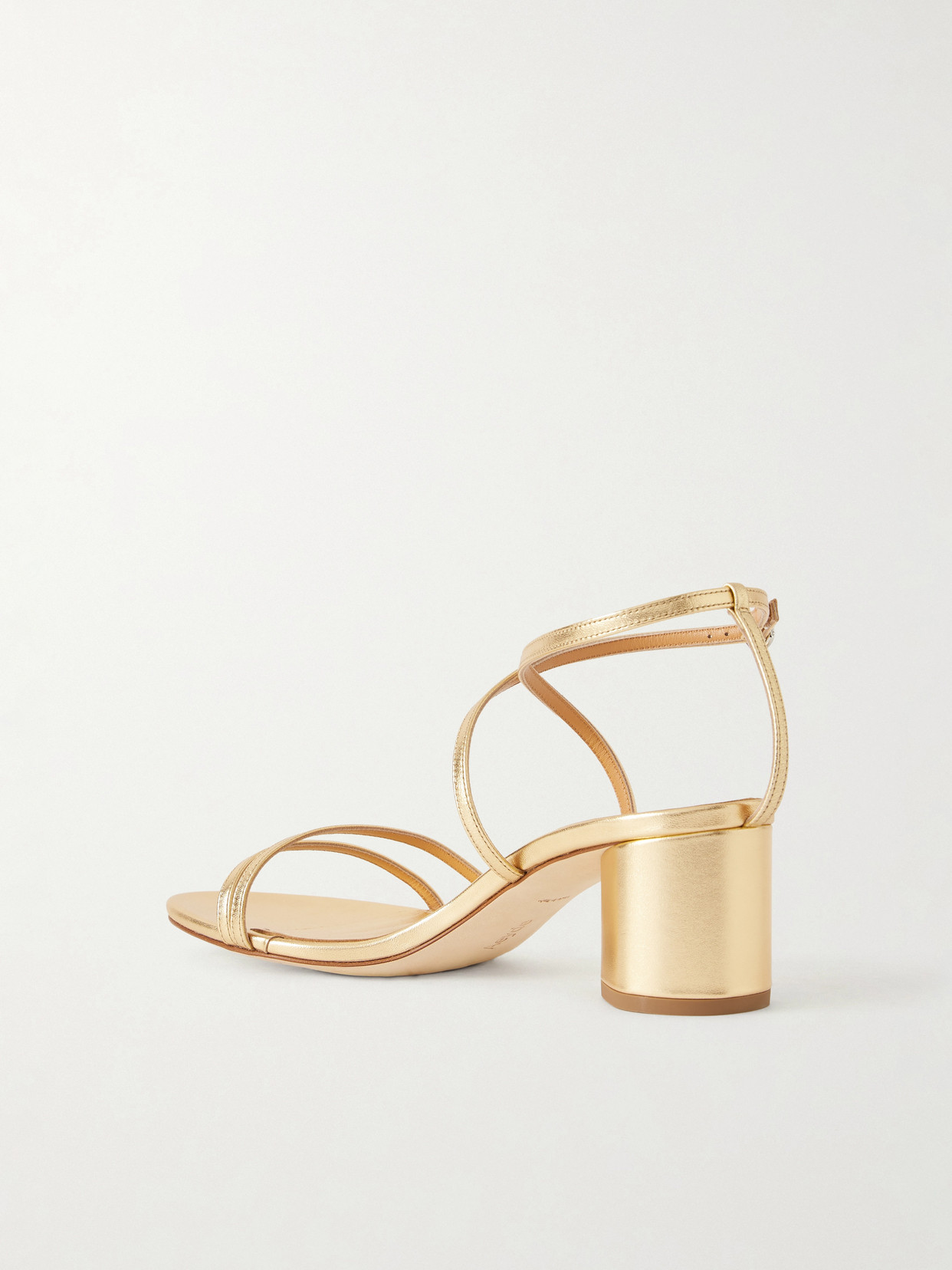 Mirella Metallic-Leather Sandals