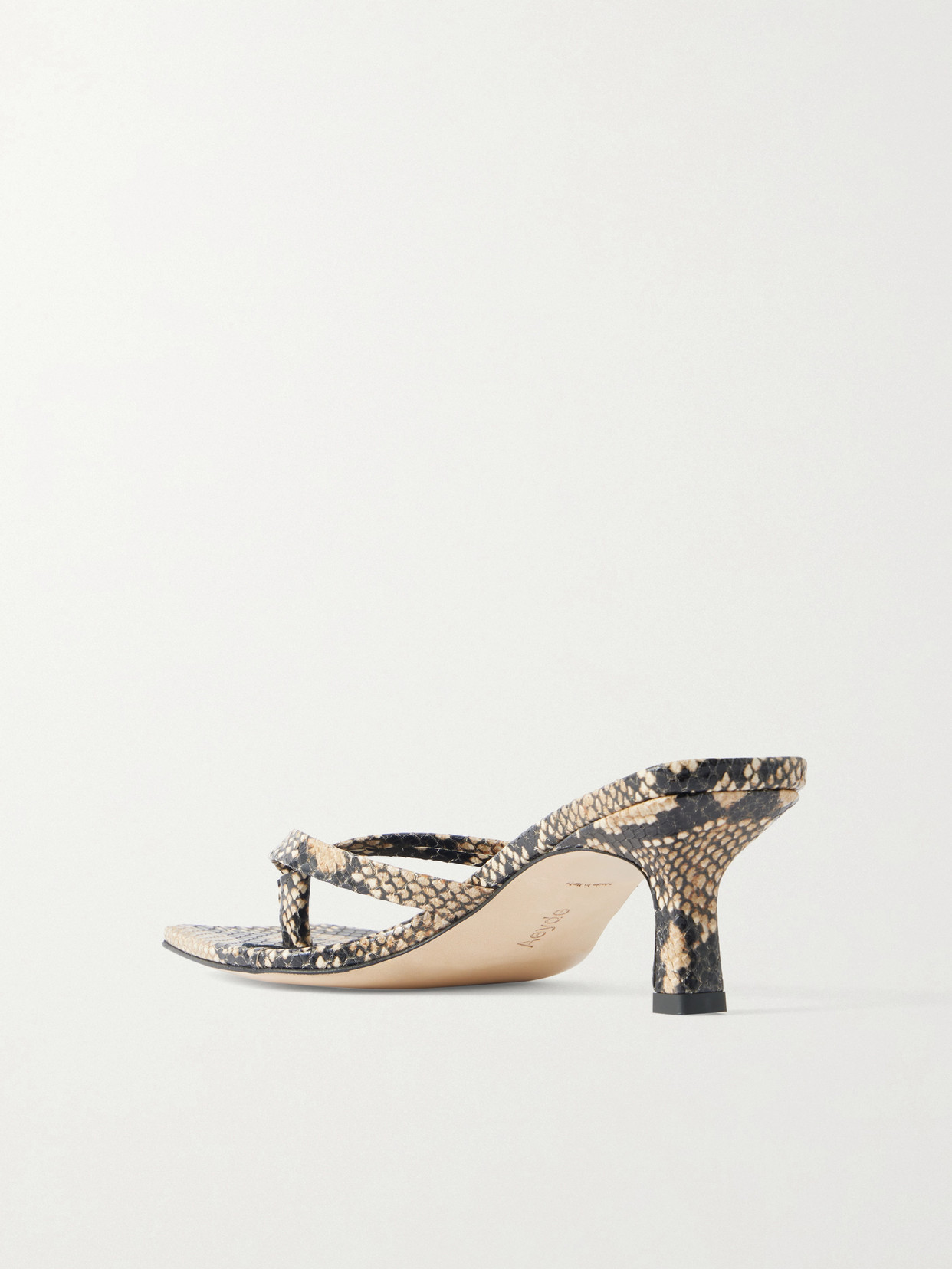 Wilma Snake-Effect Sandals