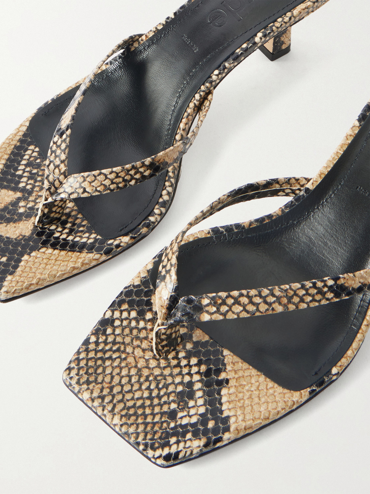 Wilma Snake-Effect Sandals