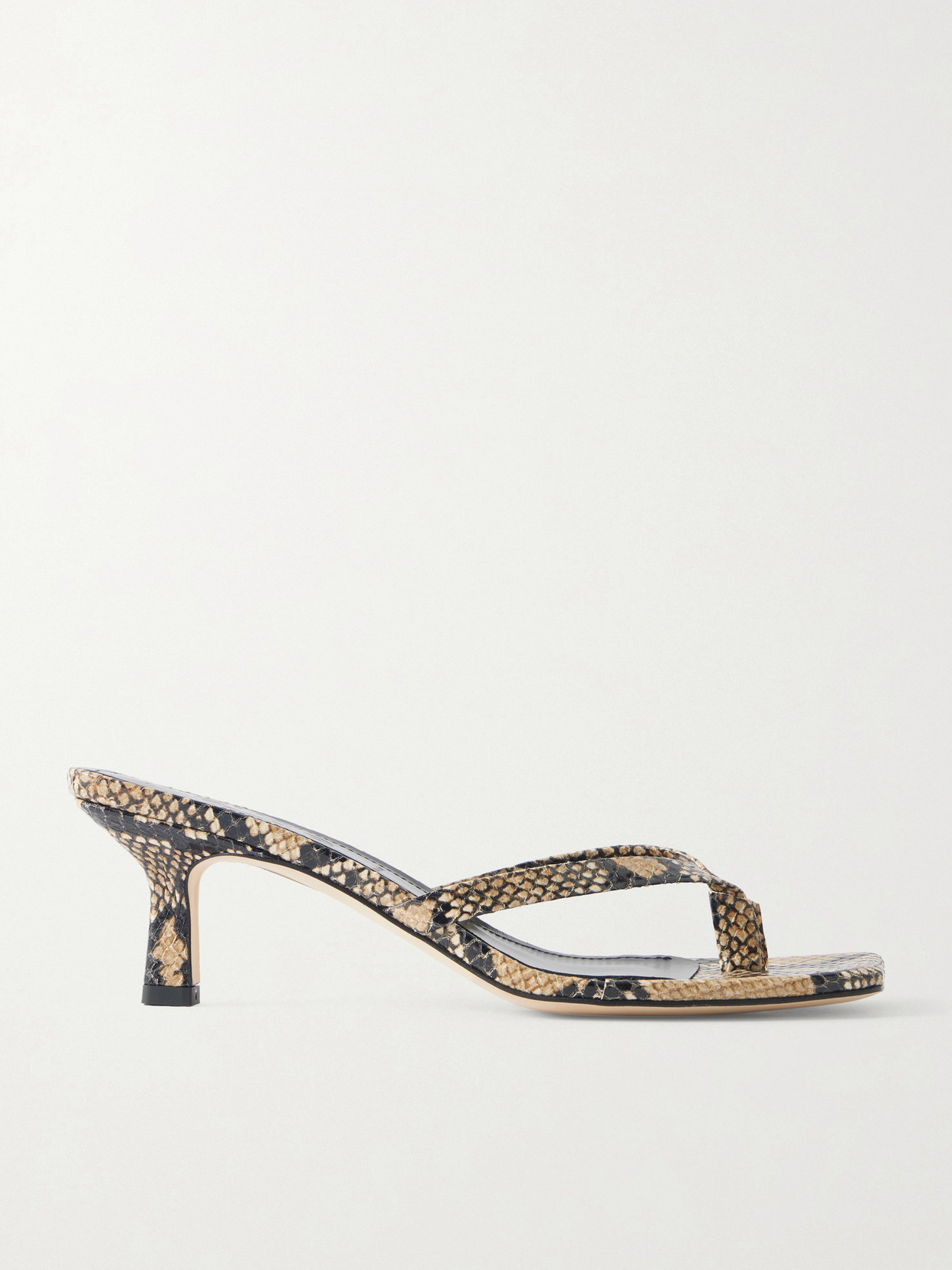 Wilma Snake-Effect Sandals