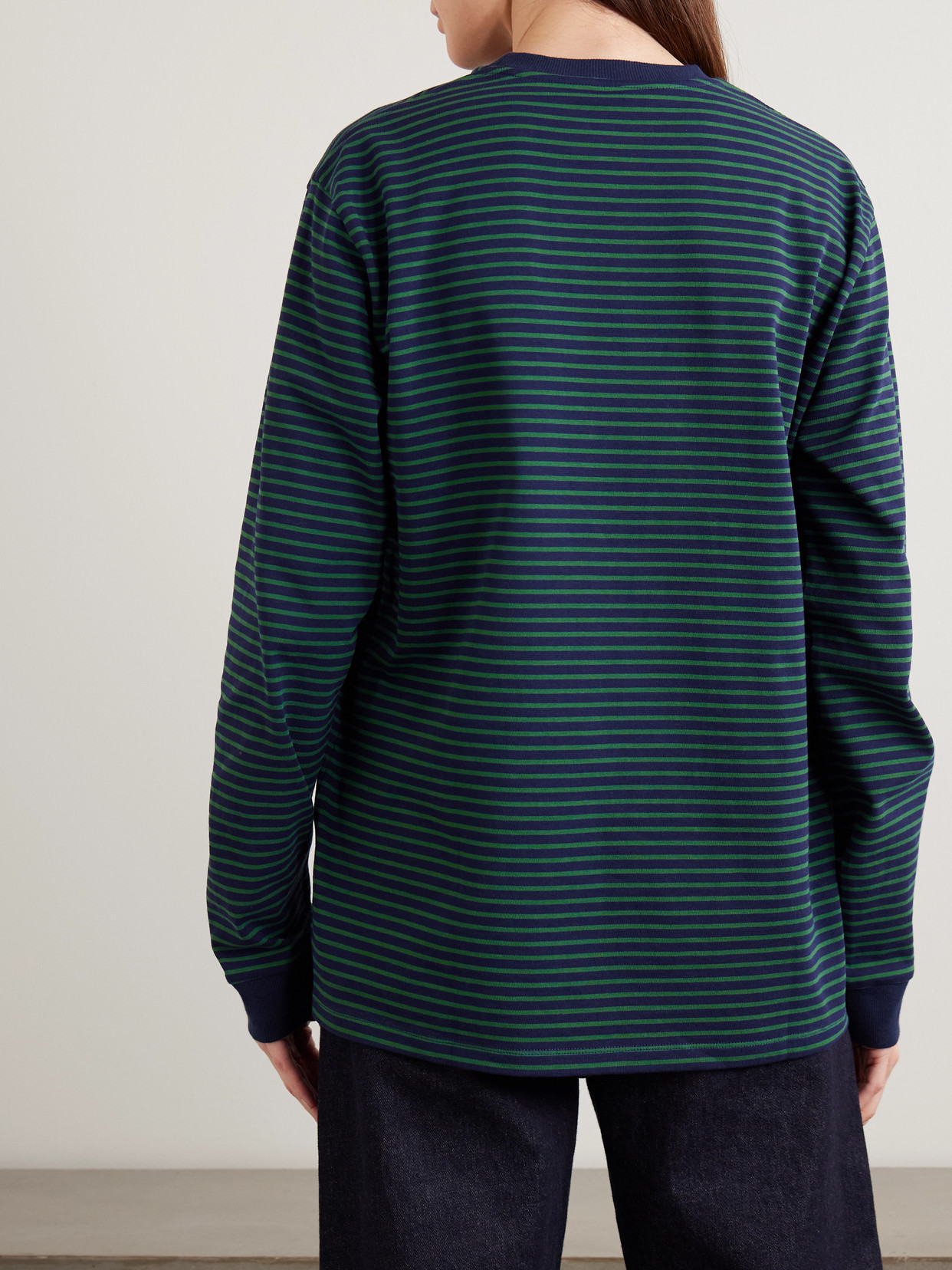 Striped Cotton-Jersey T-Shirt