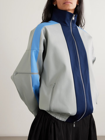 Tibi Color-blocked jersey jacket