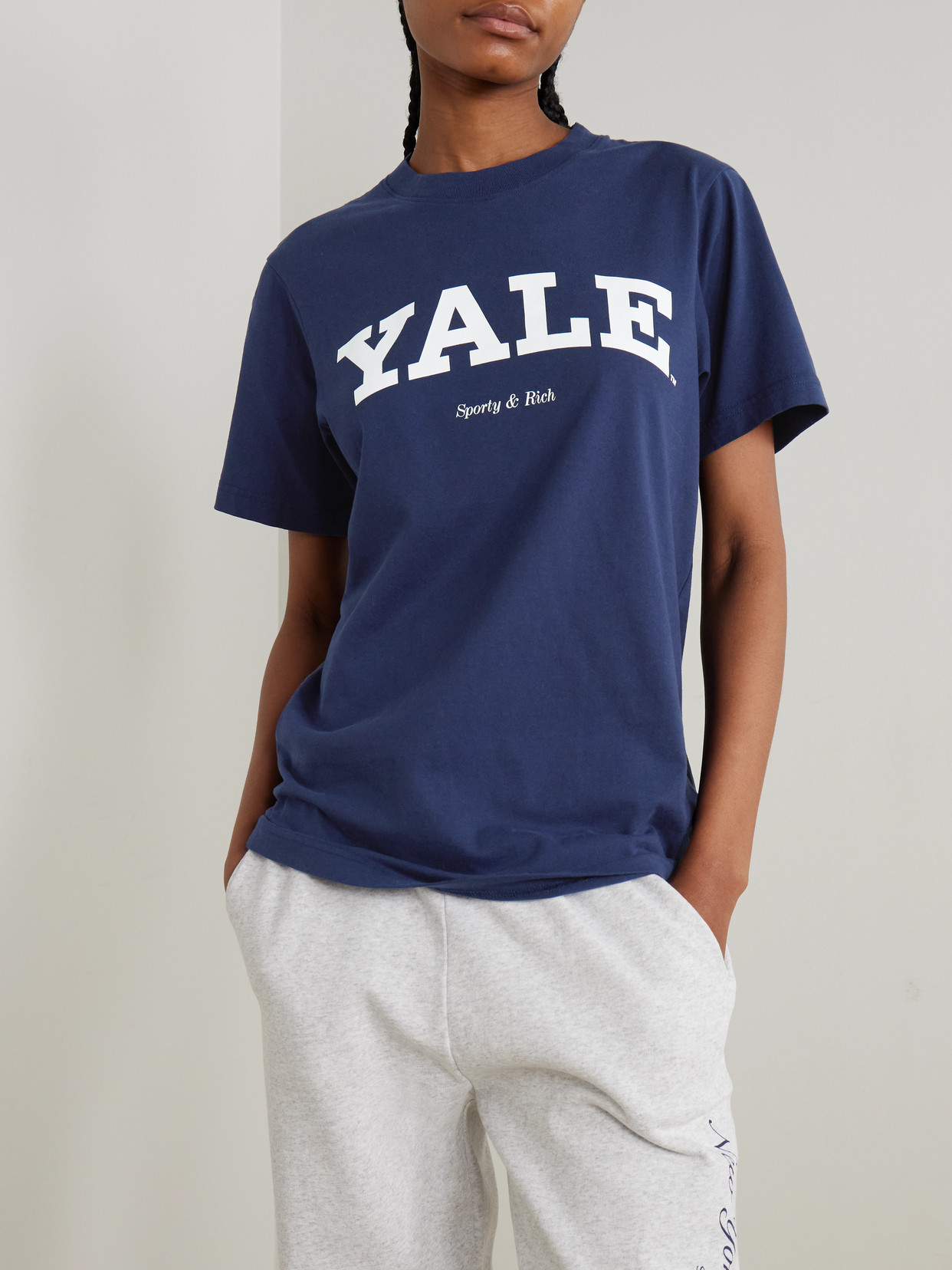 Yale Printed Cotton-Jersey T-Shirt