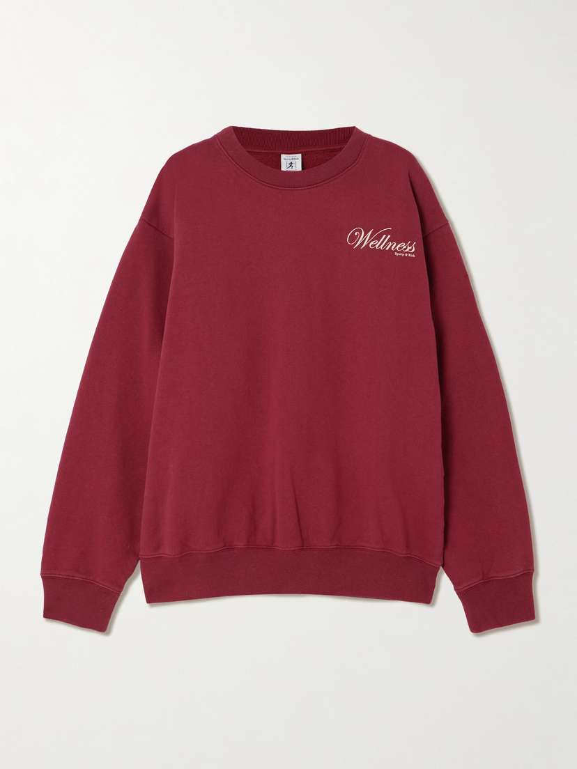 Sporty & Rich Soho Printed Cotton-jersey Sweatshirt