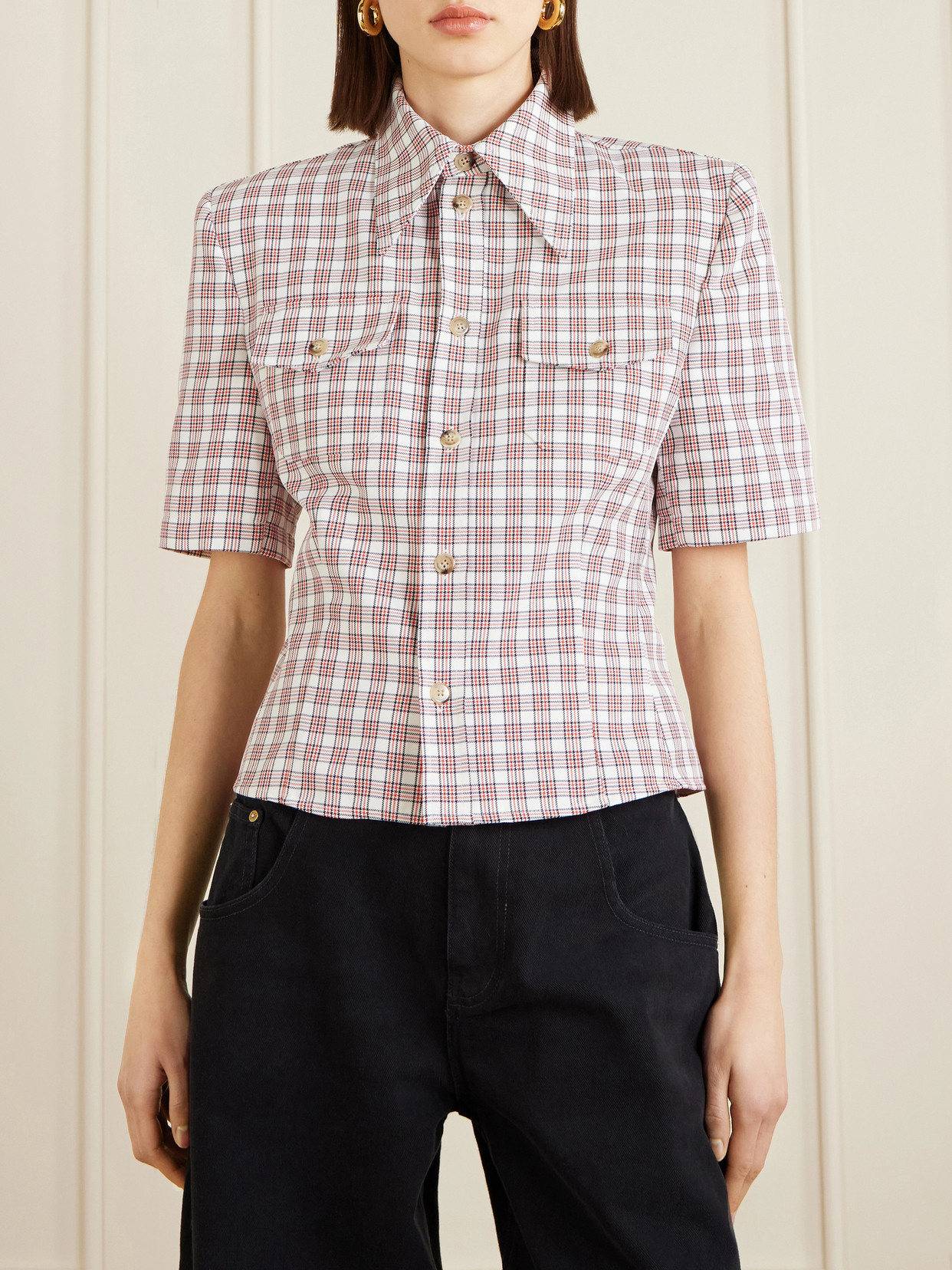 Chavela Checked Woven Shirt