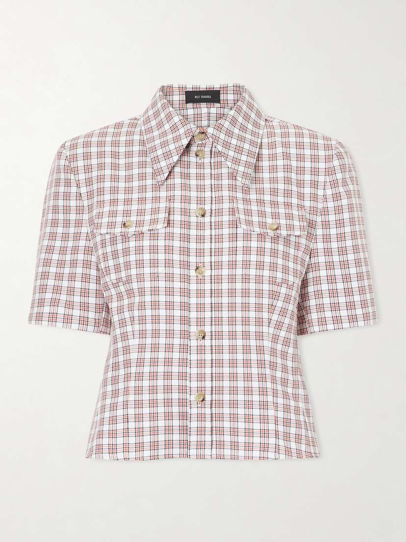 Willy Chavarria Chavela Checked Woven Shirt