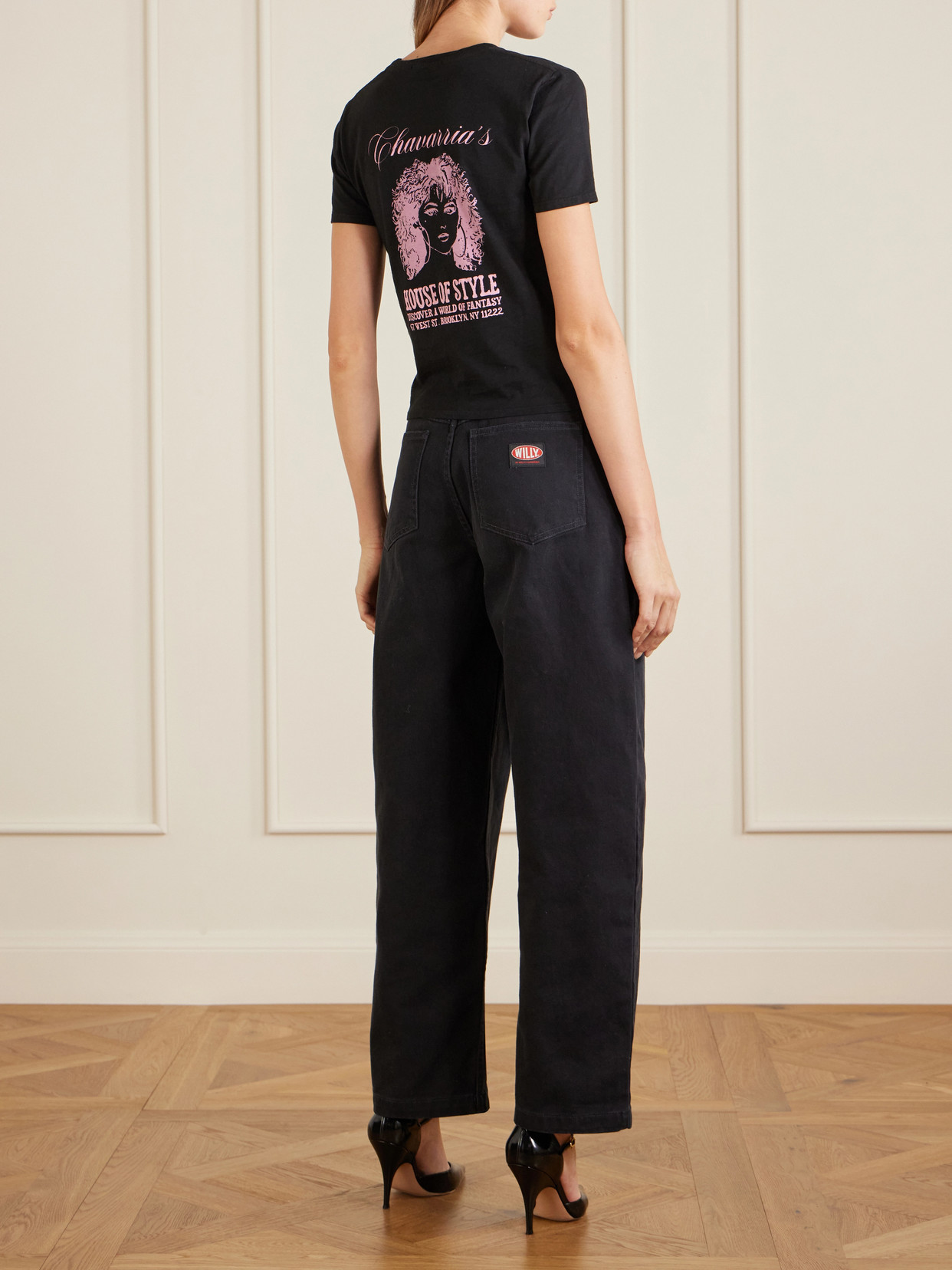 House Of Style Printed Cotton-Jersey T-Shirt