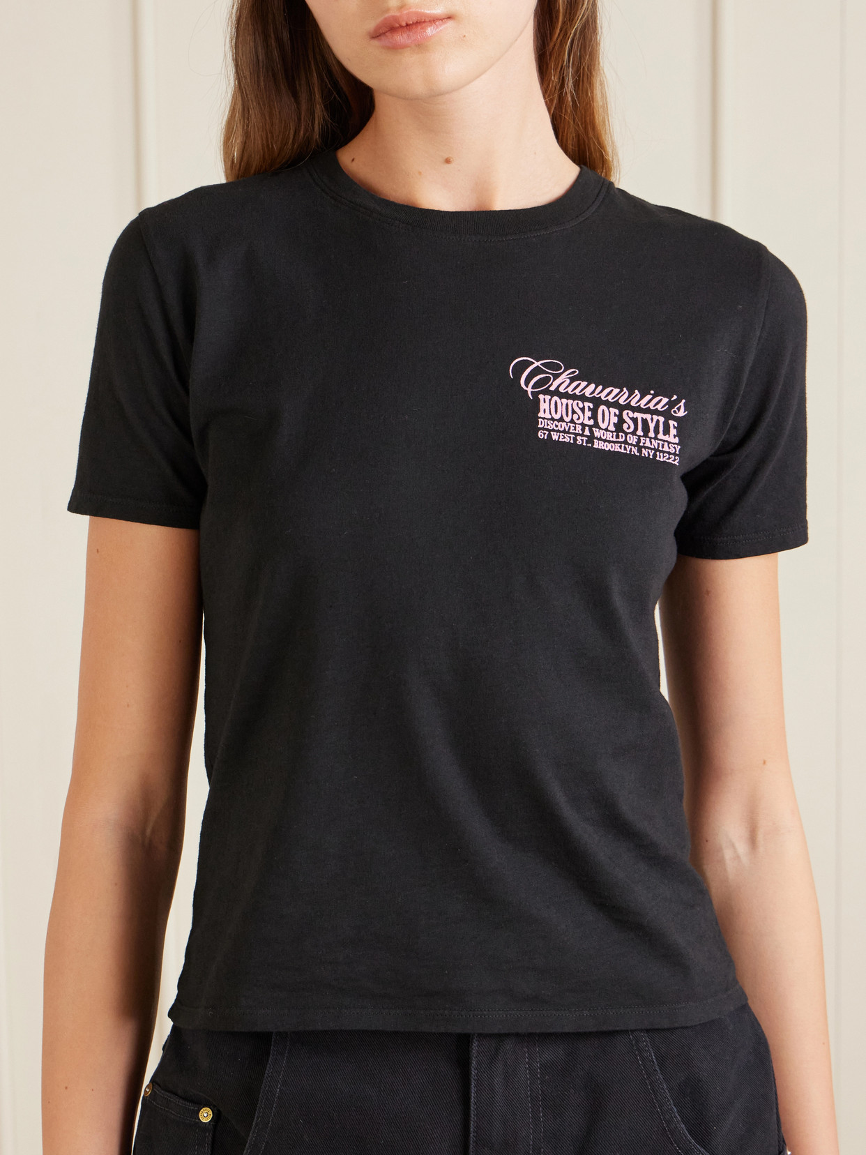 House Of Style Printed Cotton-Jersey T-Shirt
