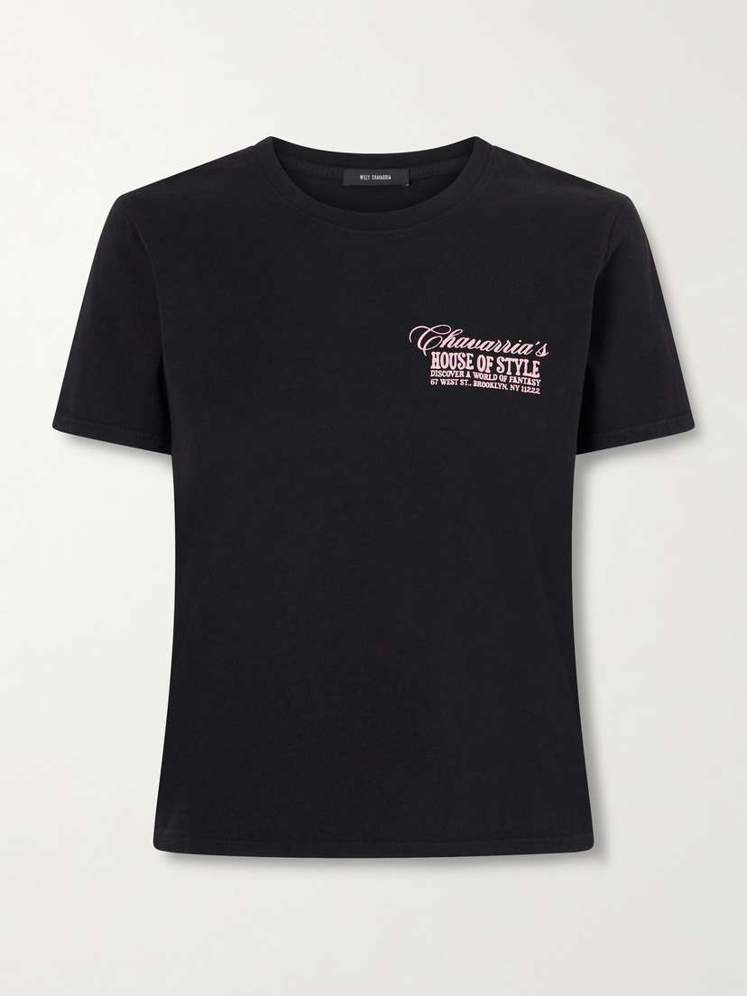 Willy Chavarria House Of Style Printed Cotton-jersey T-shirt