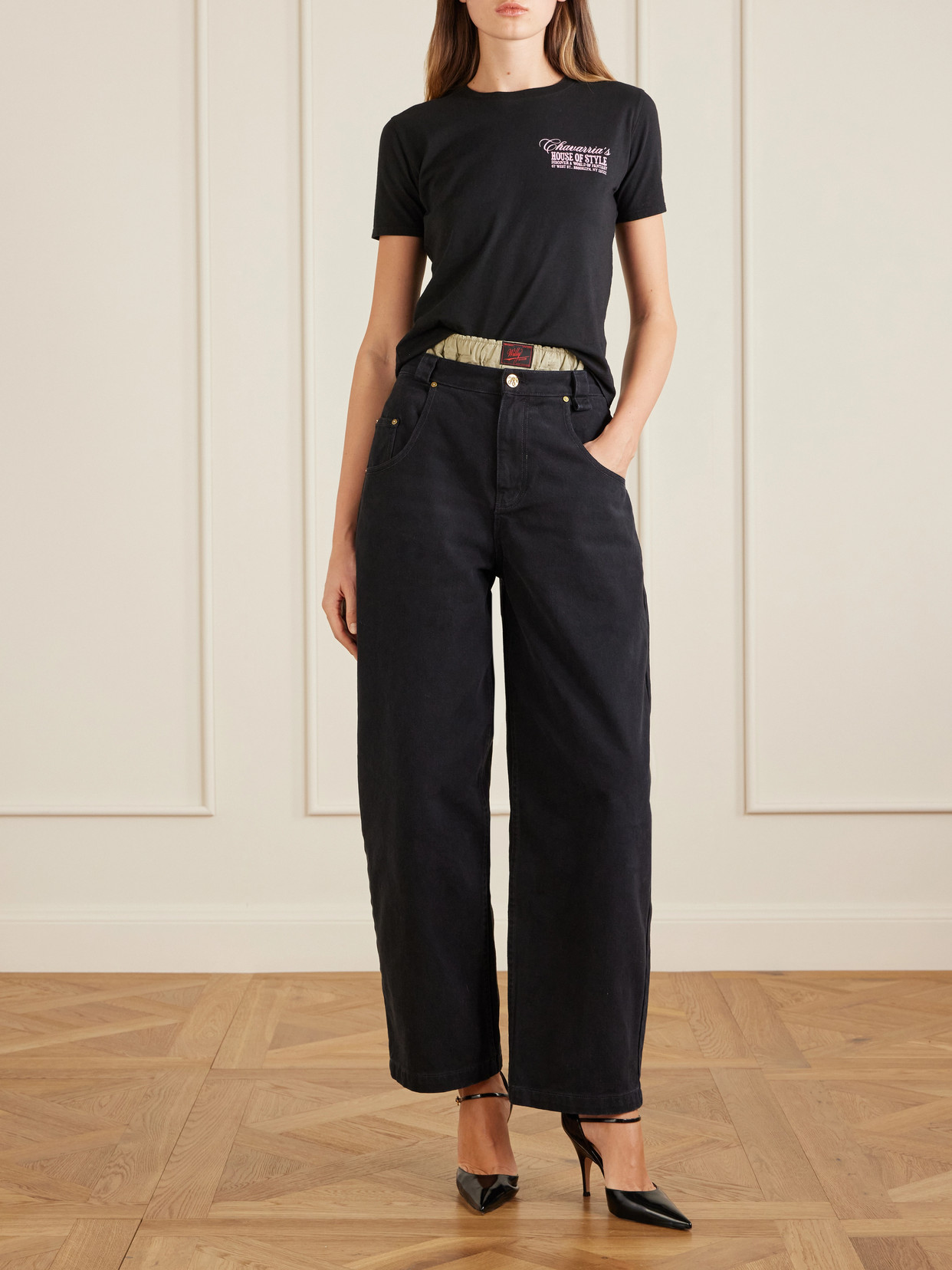 House Of Style Printed Cotton-Jersey T-Shirt
