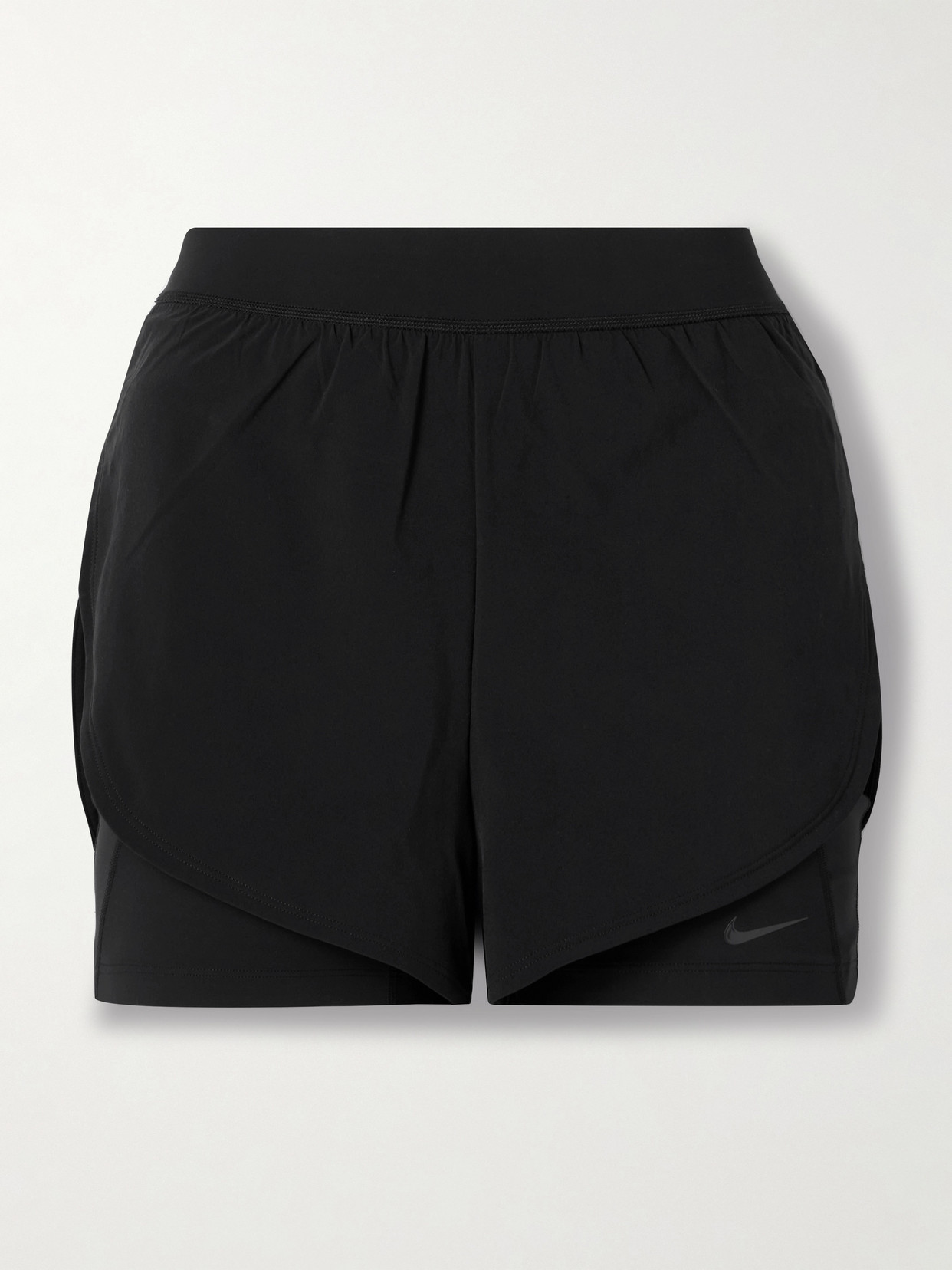 Nike Universa Layered Dri-fit Shorts In Black