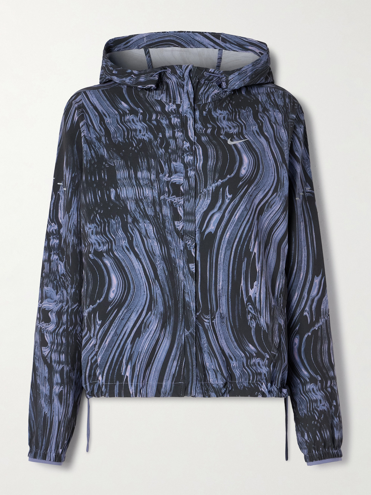 Nike Swift Hooded Printed Stretch Jacket In Multi
