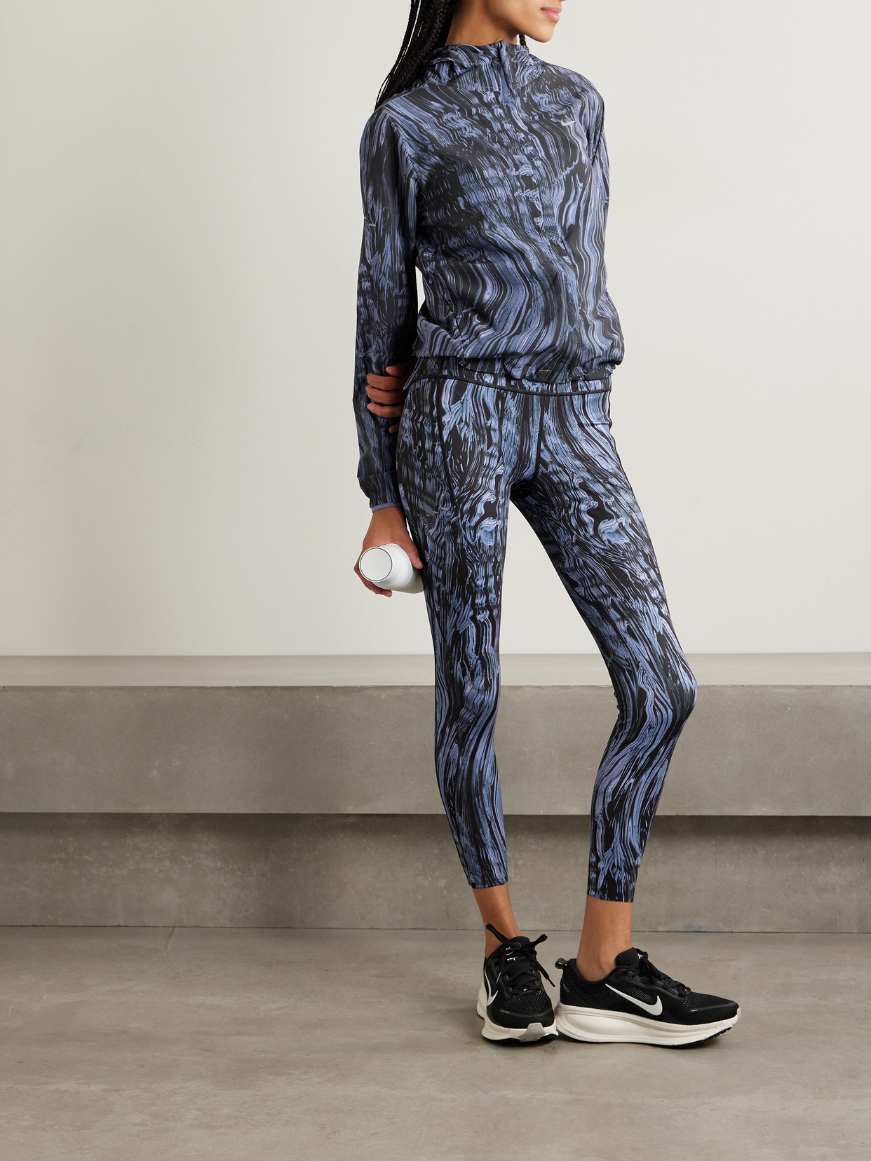 Swift Hooded Printed Stretch Jacket